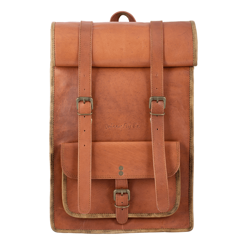 Johnny Fly Co. Rolltop vintage ruzak heren bruin