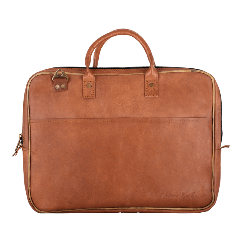 Johnny Fly Co. laptoptassen heren 15.6" bruin