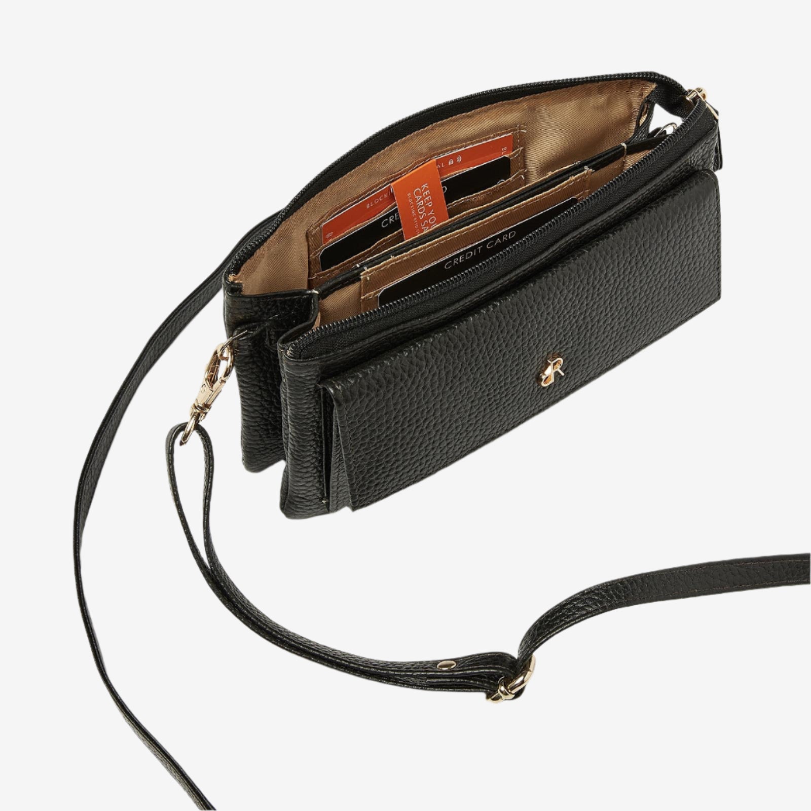 dR Amsterdam clutches dames Mint 1103753 black binnenkant