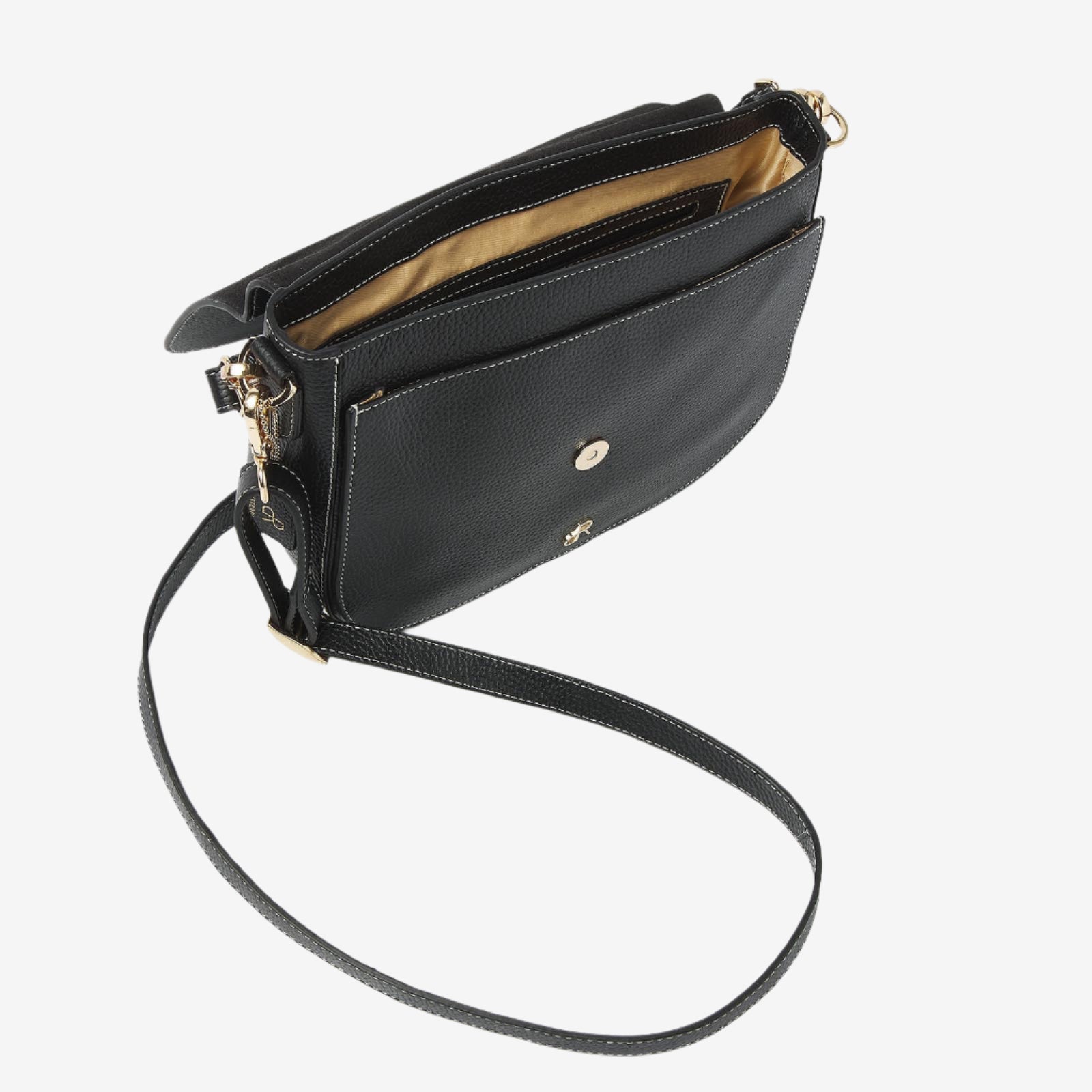 dR Amsterdam handtassen dames Mint 1103781 Black binnenkant