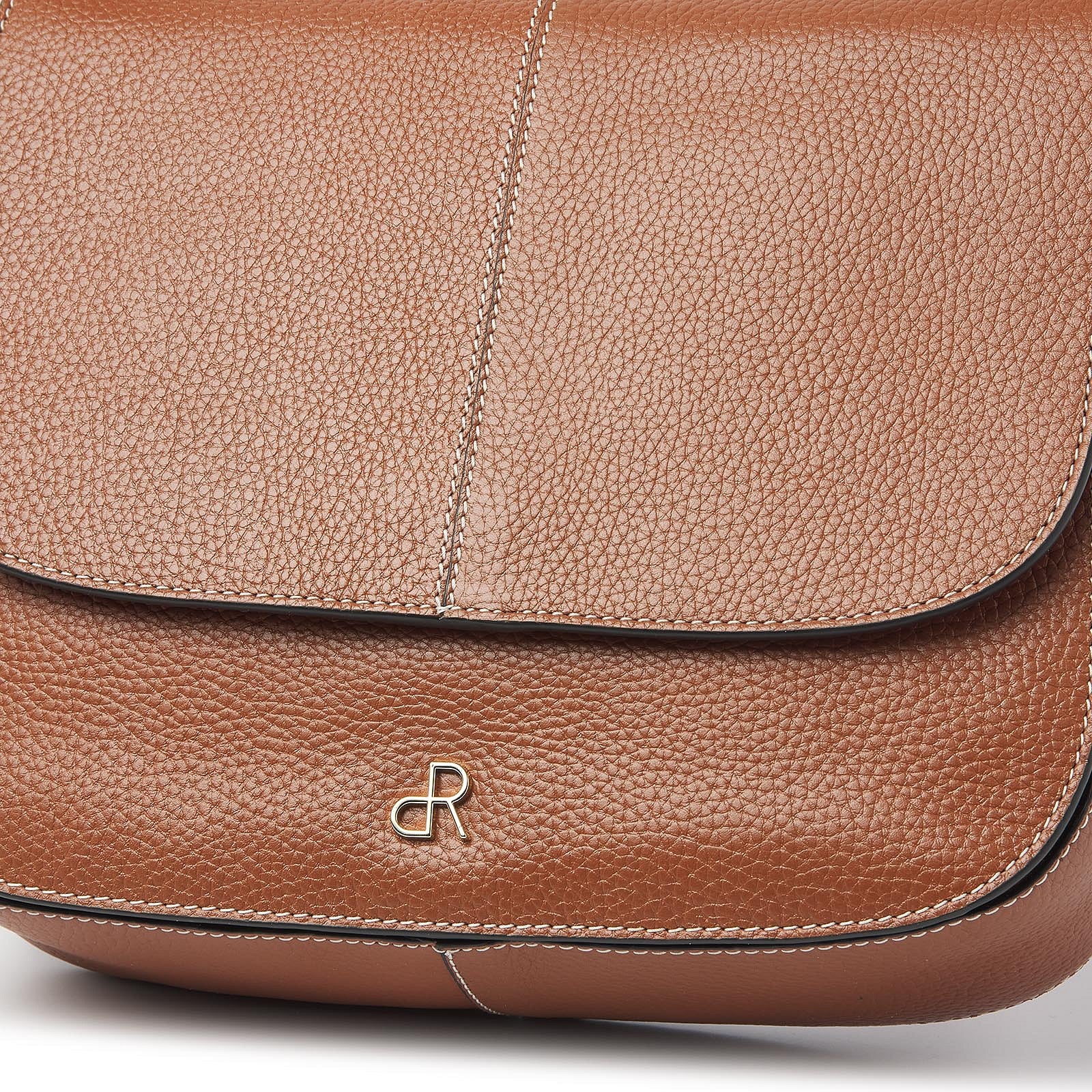 dR Amsterdam handtassen dames Mint 1103781 mocha logo