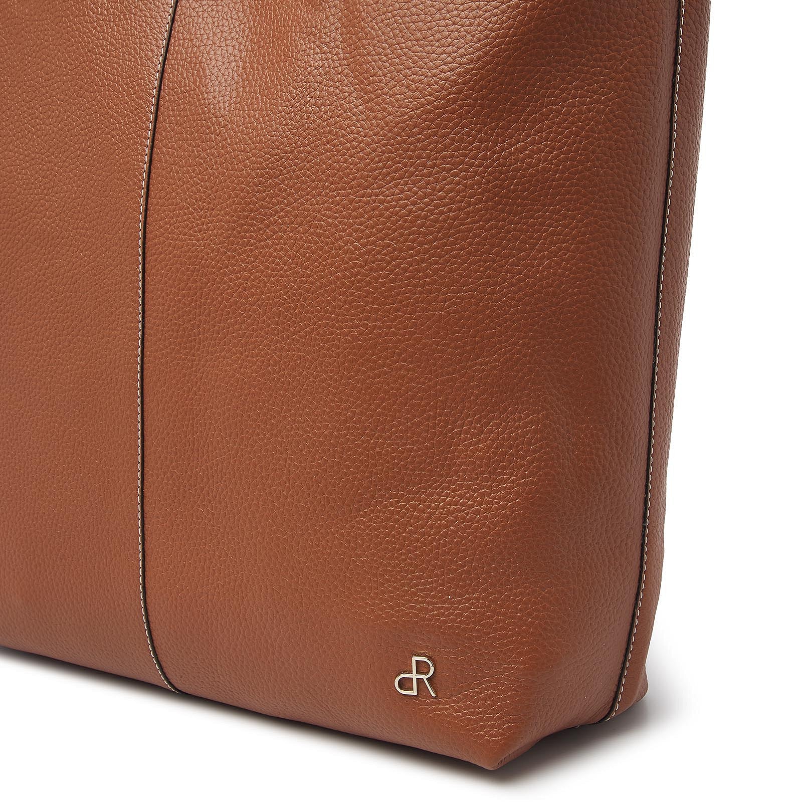 dR Amsterdam shoppers dames Mint 1103782 mocha logo