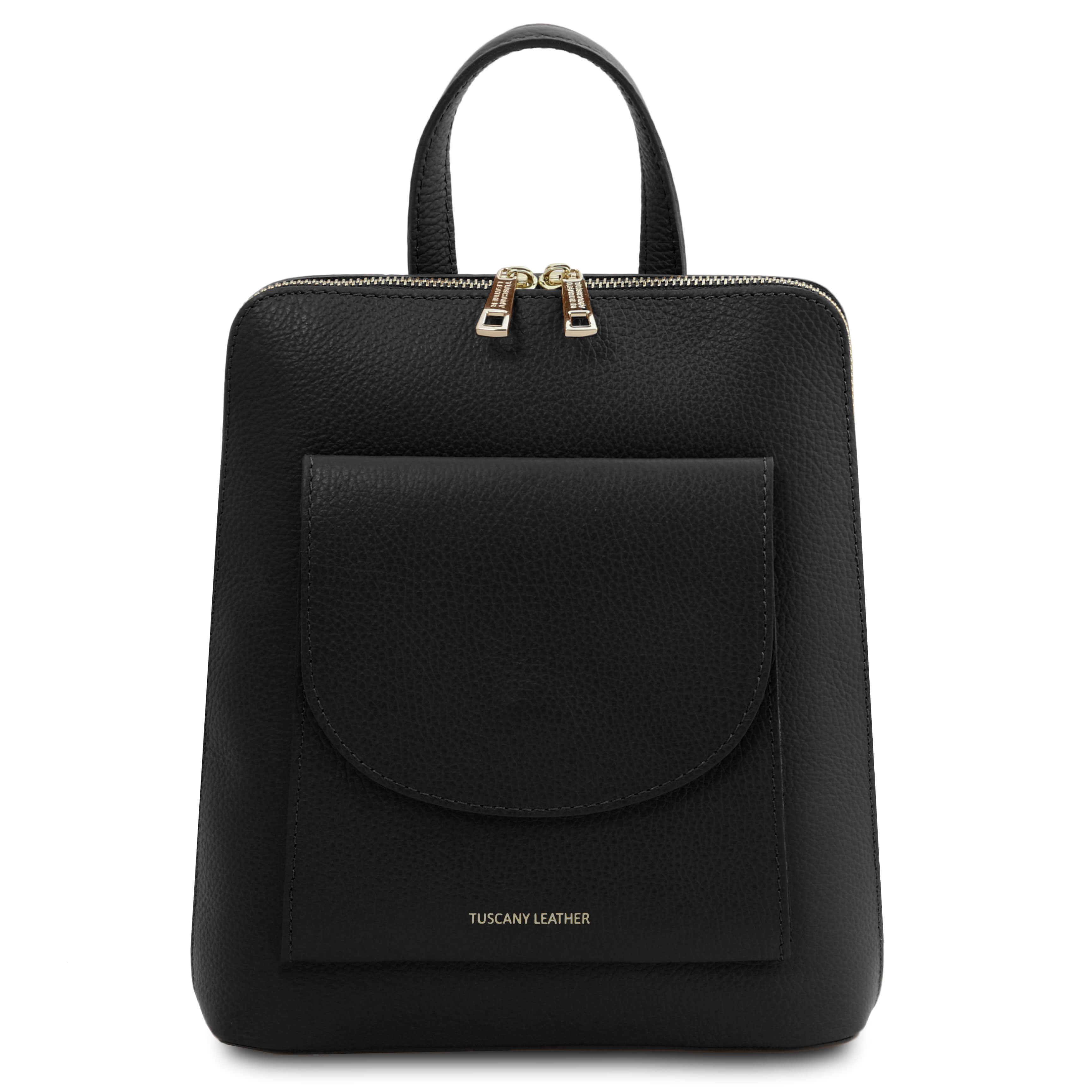 Tuscany Leather leren rugtas TL Bag voor dames 142092 zwart