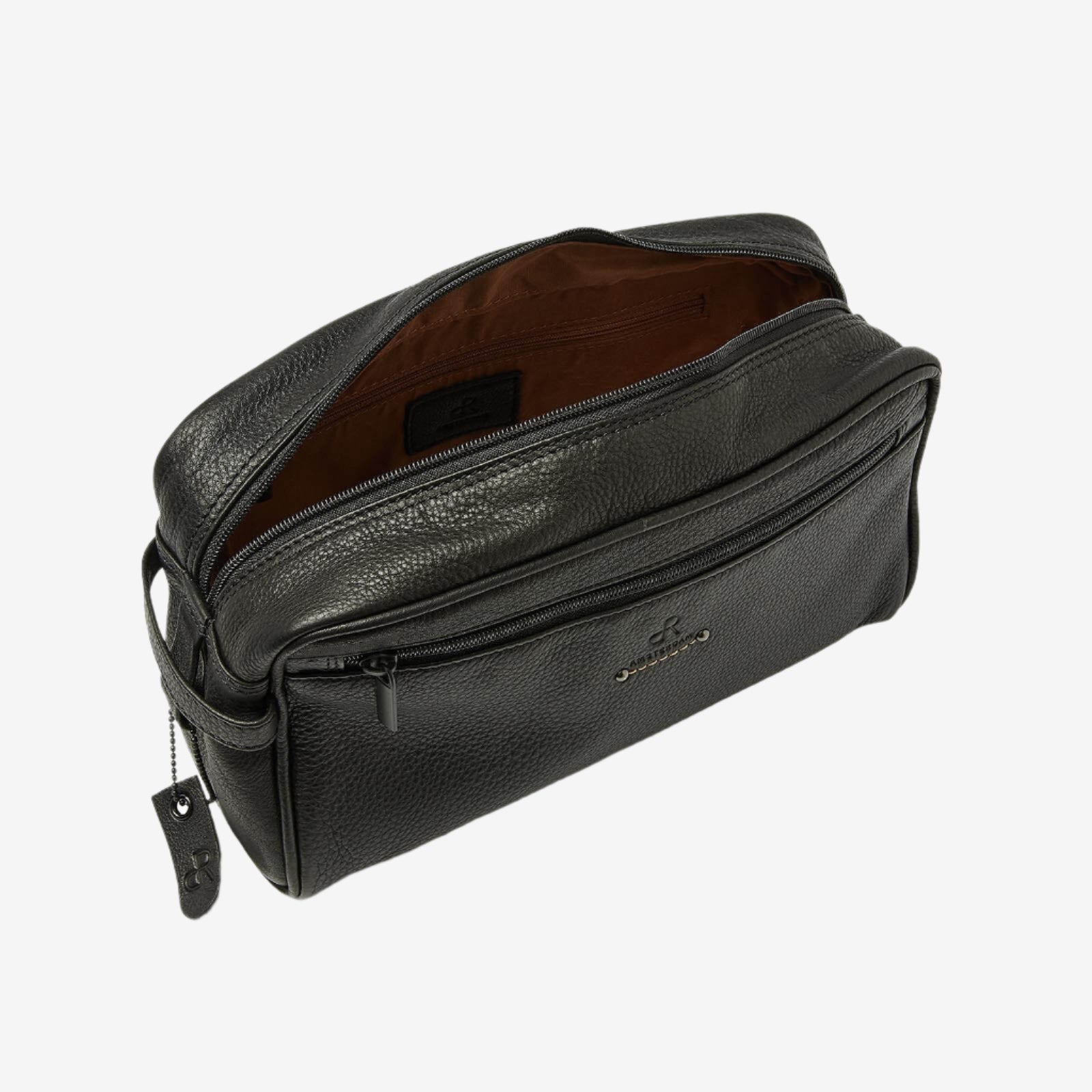 dR Amsterdam toilettassen Tampa 932038 black binnenkant