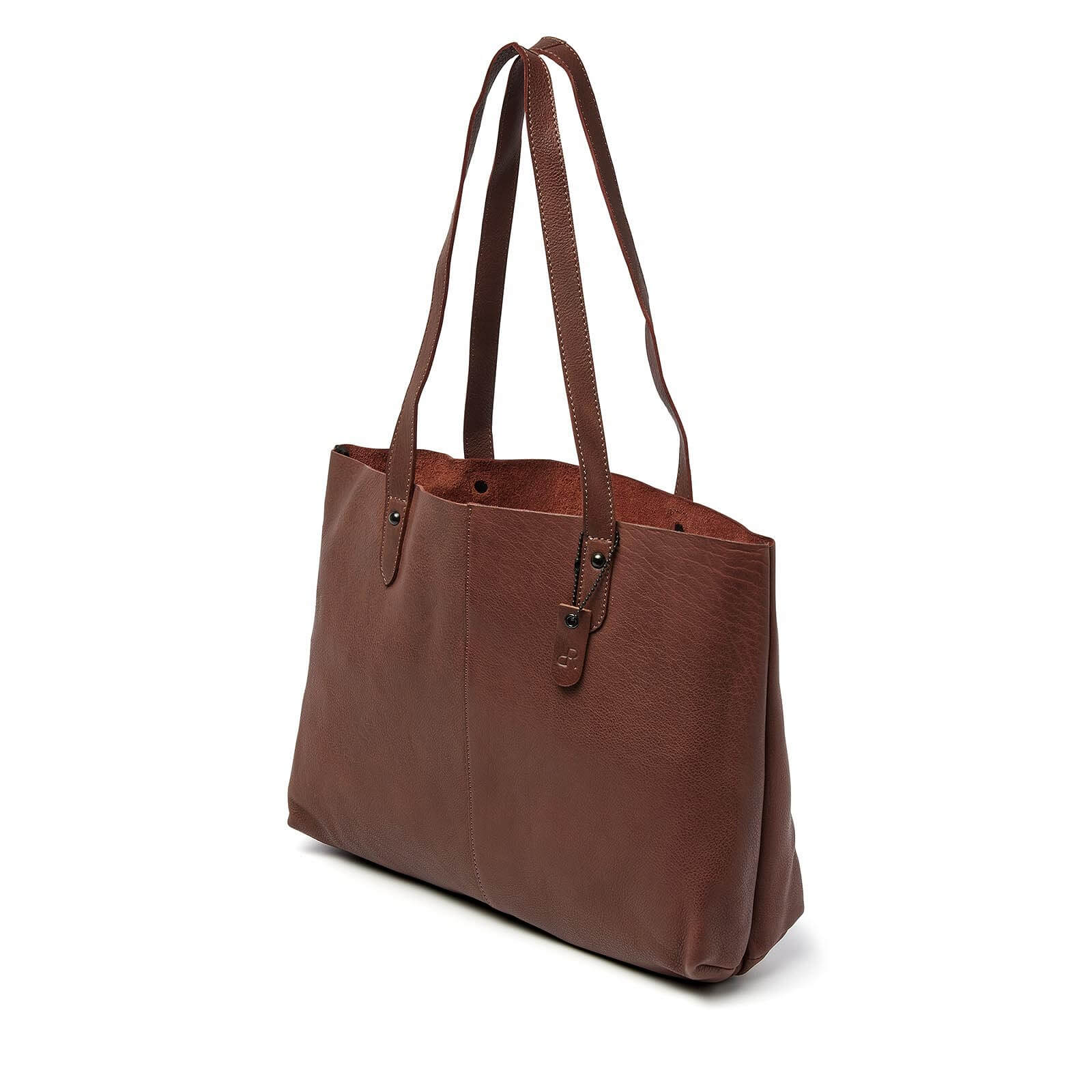 dR Amsterdam leren shopper Tampa voor dames 933727 bruin zijkant