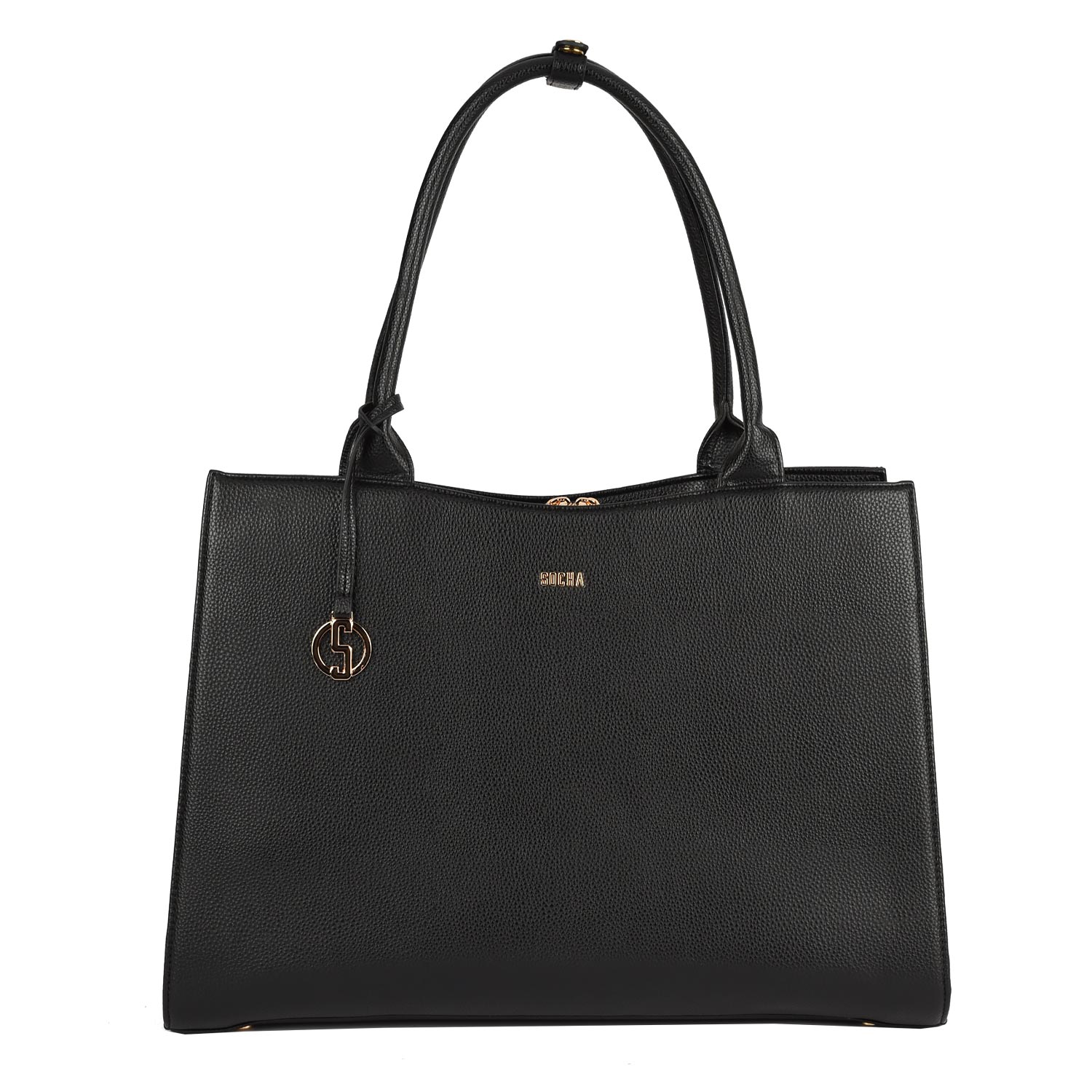 Socha laptoptassen dames Straight Line Black 15.6″ GO