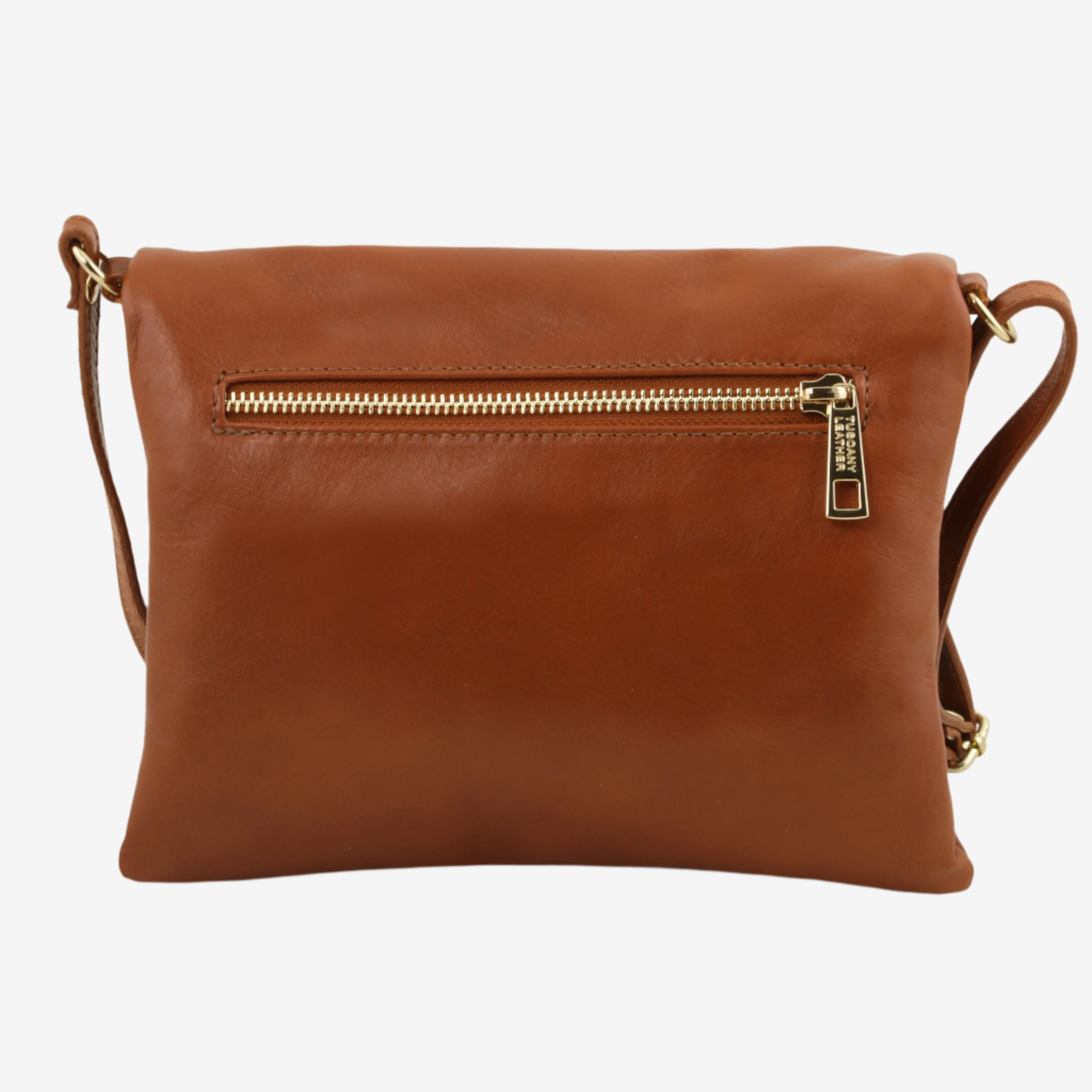 Tuscany Leather crossbodytassen dames TL Young Bag TL141153 Cognac achterkant