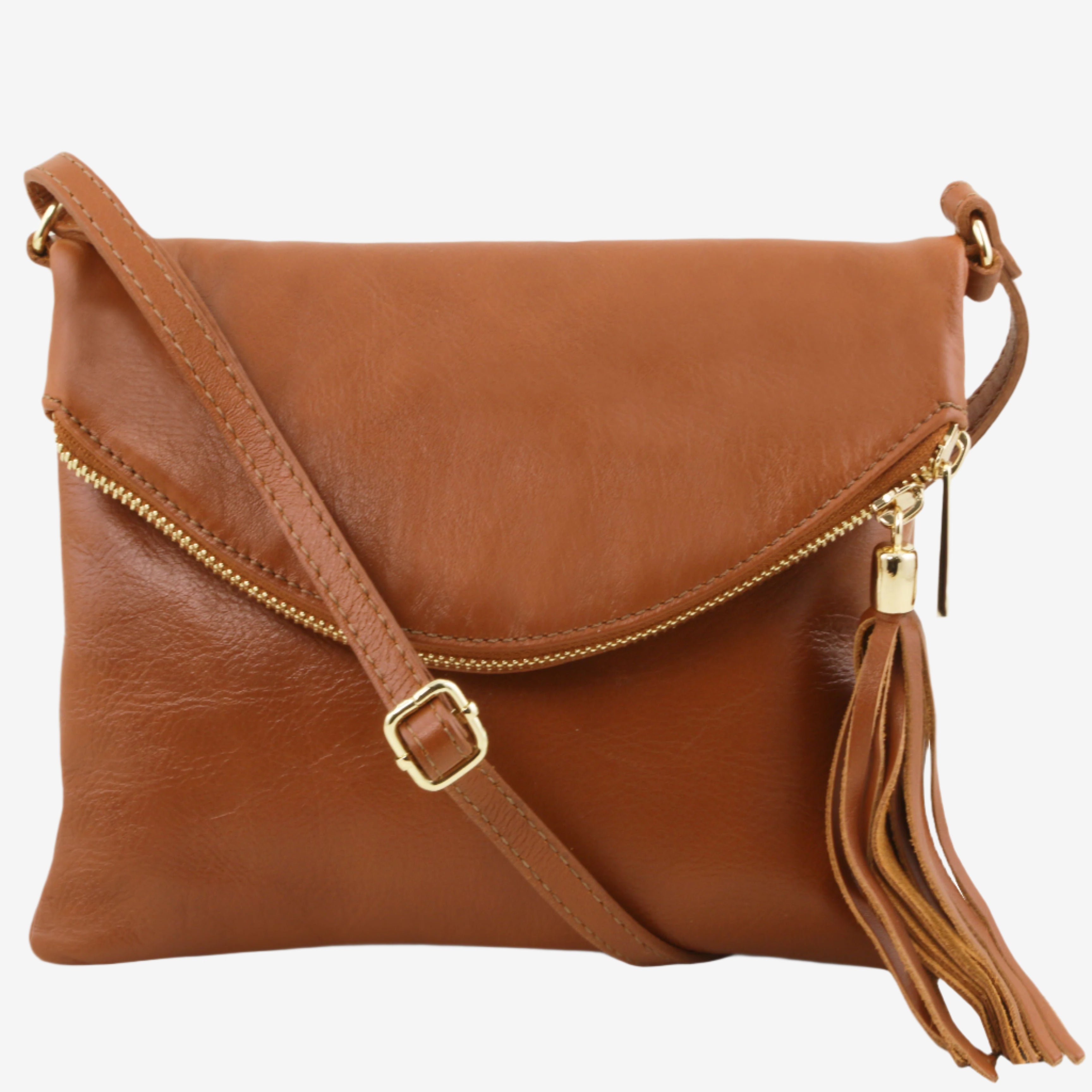 Tuscany Leather crossbodytassen dames TL Young Bag TL141153 Cognac