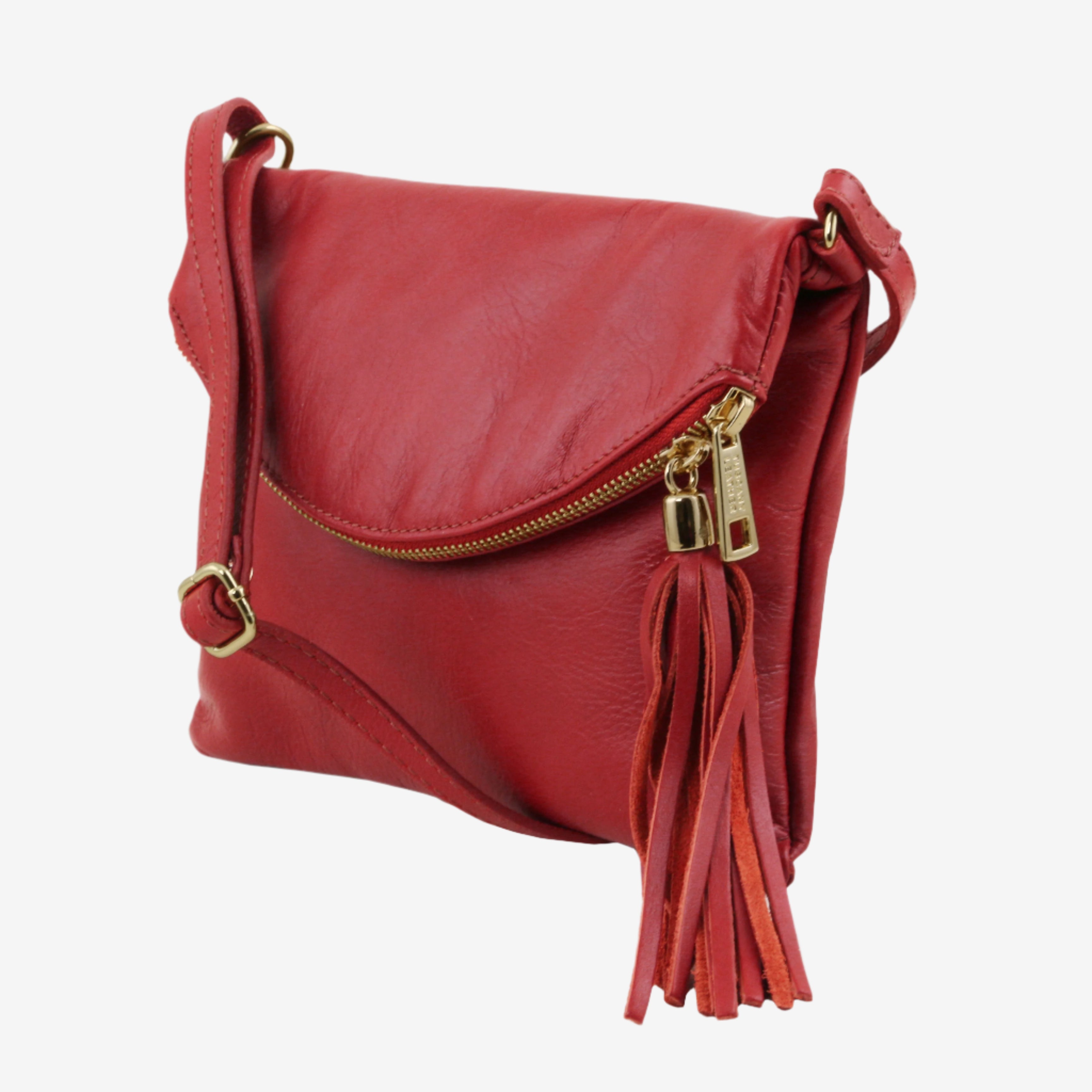 Tuscany Leather crossbodytassen dames TL Young Bag TL141153 Red zijkant