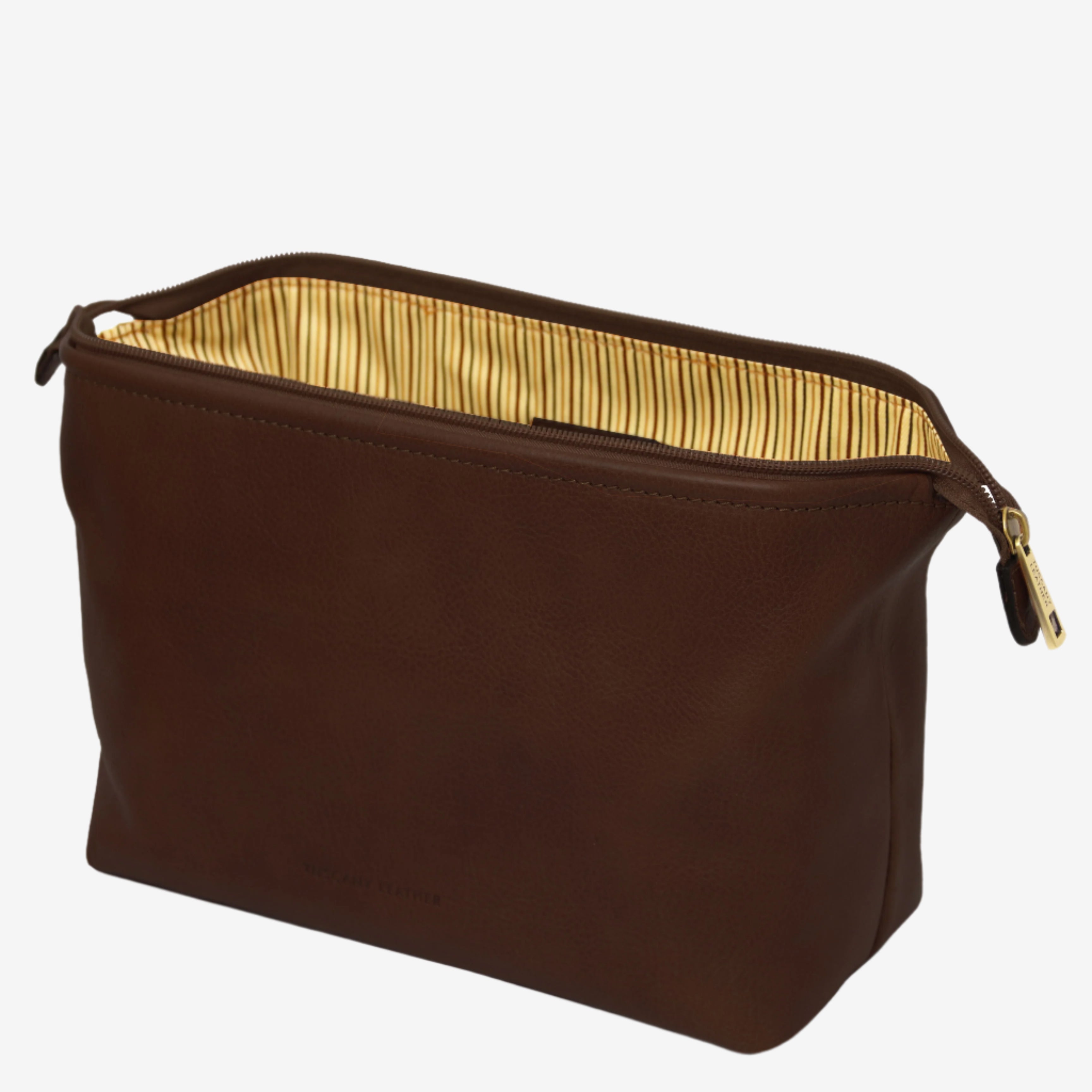 Tuscany Leather toilettassen Smarty L TL141219 dark brown sluiting