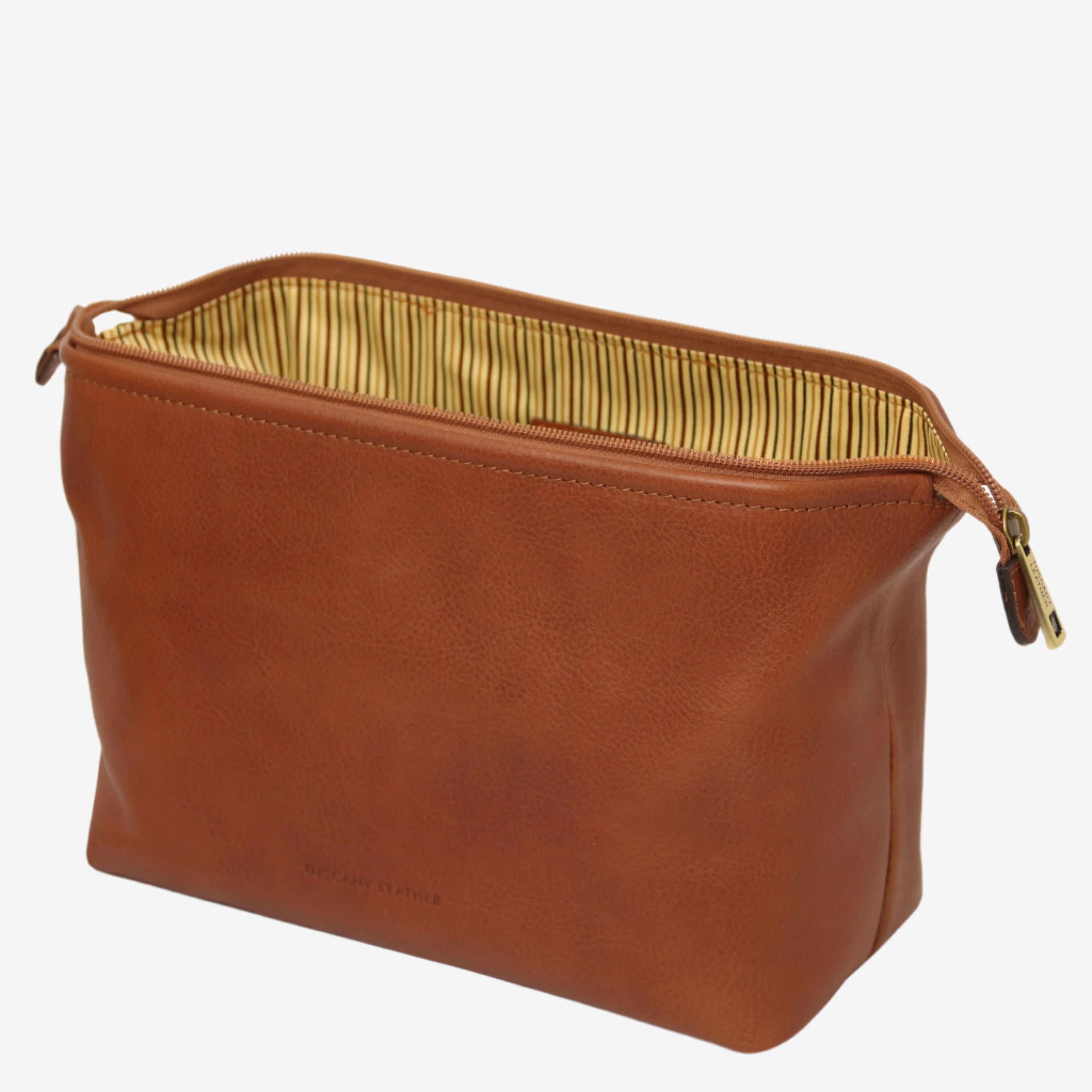 Tuscany Leather toilettassen Smarty L TL141219 Natural sluiting