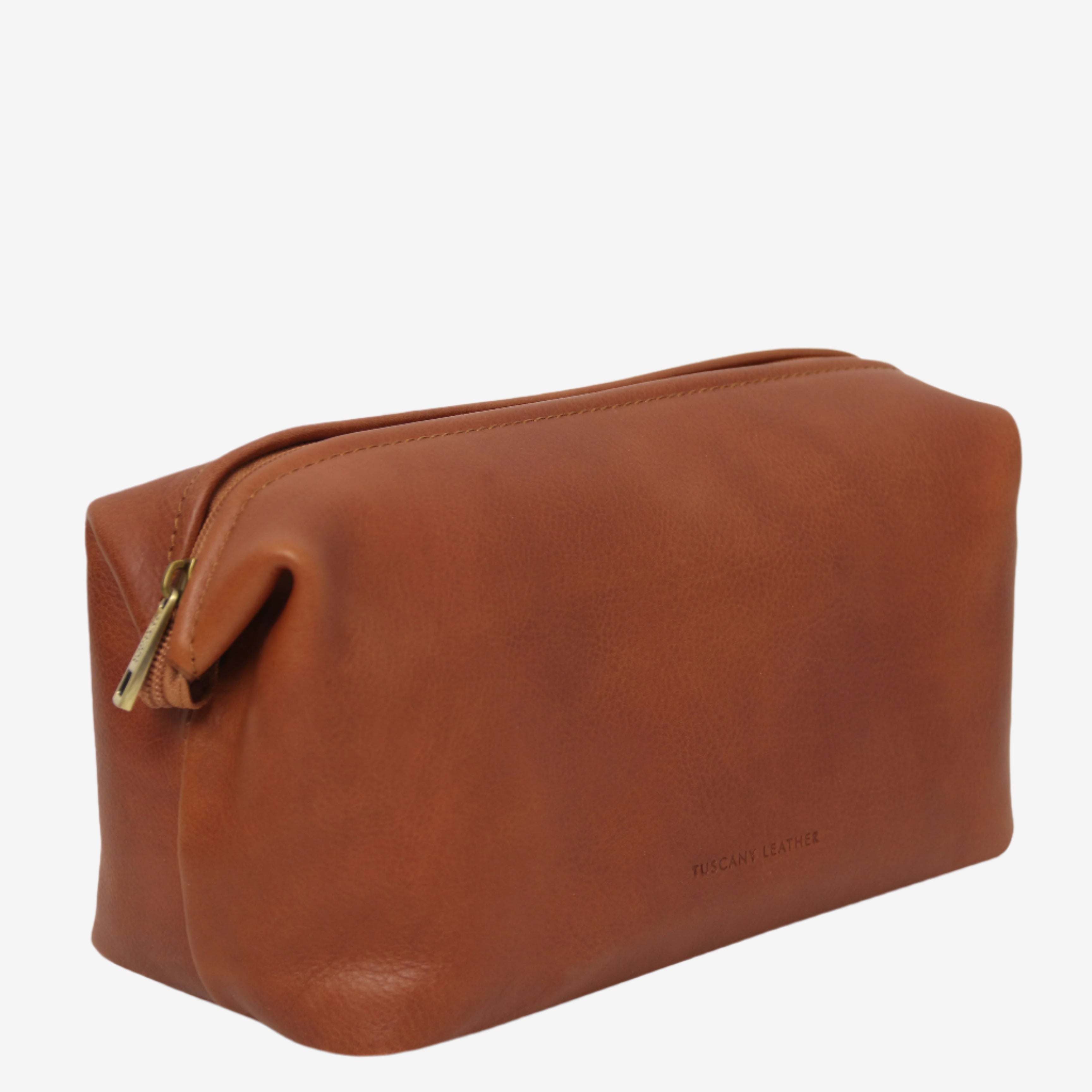 Tuscany Leather toilettassen Smarty L TL141219 Natural zijkant