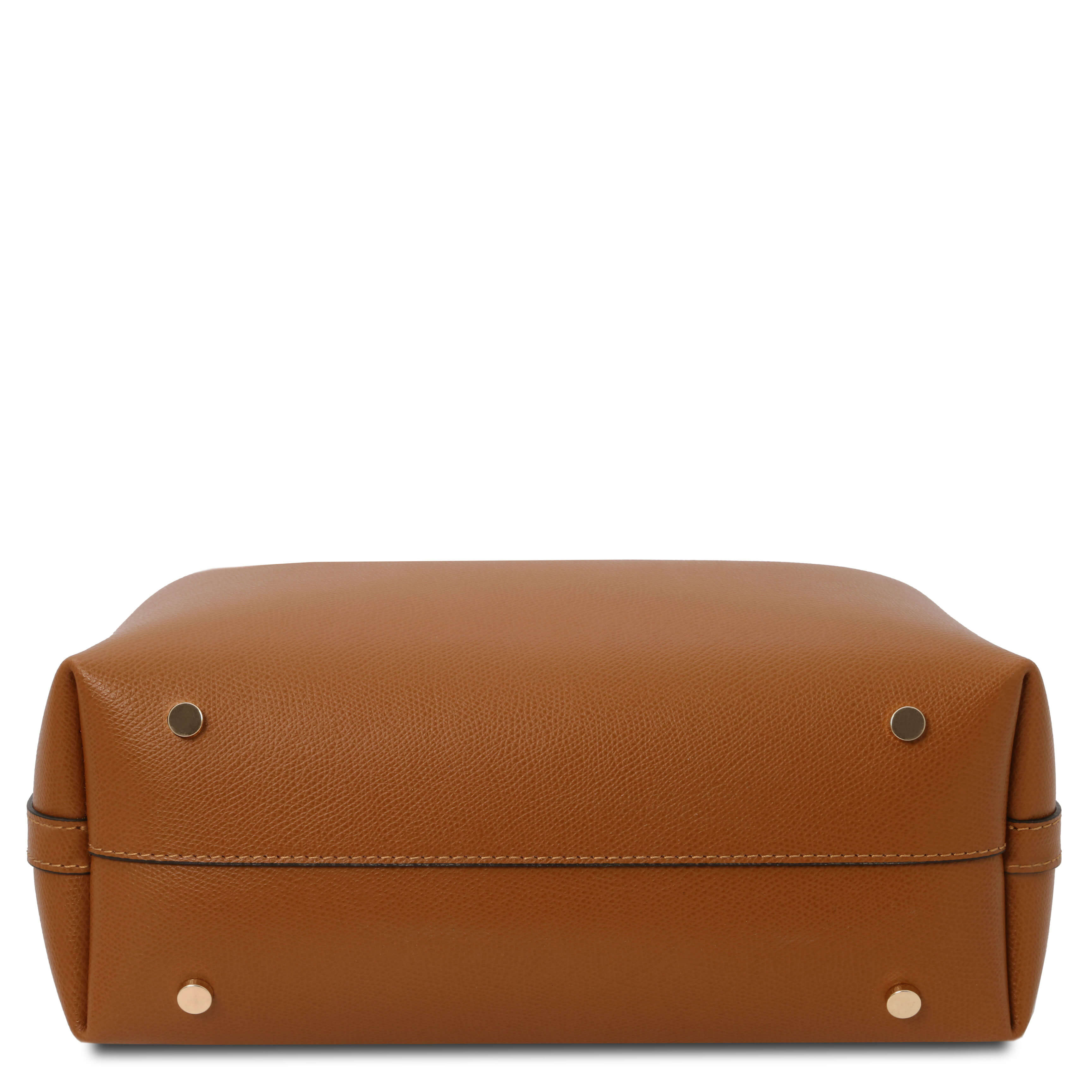 Tuscany Leather leren handtas CLIO voor dames TL141690 cognac onderkant