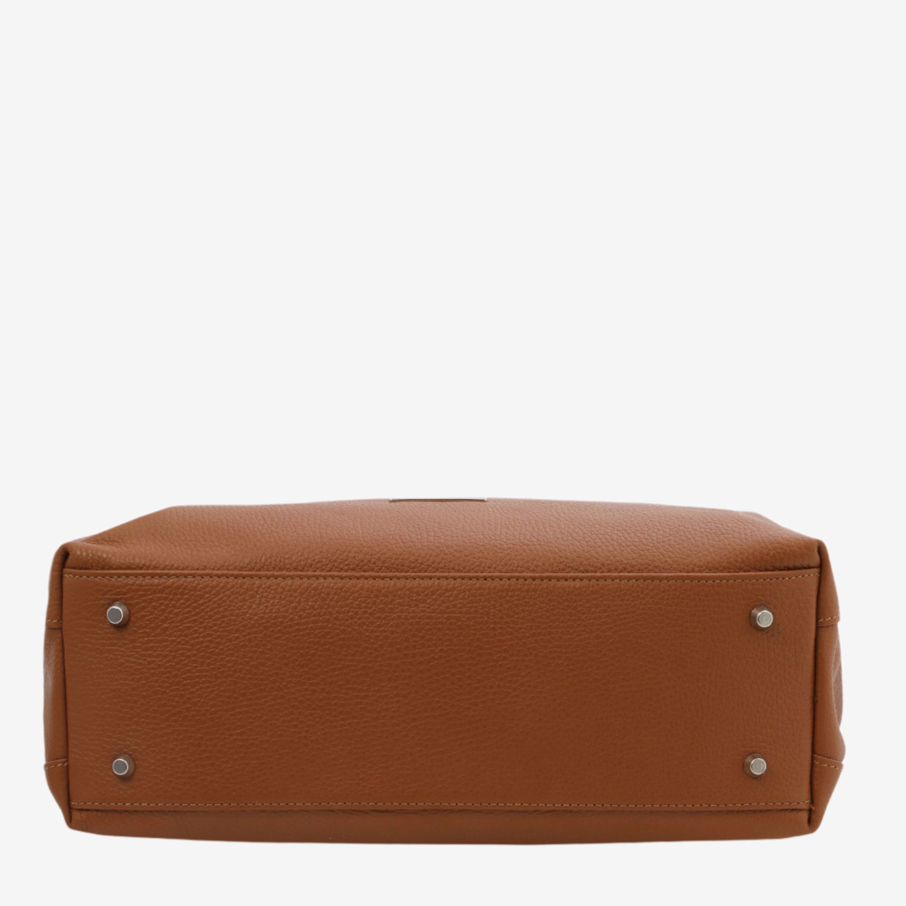 Tuscany Leather shoppers dames TL BAG TL142230 cognac onderkant