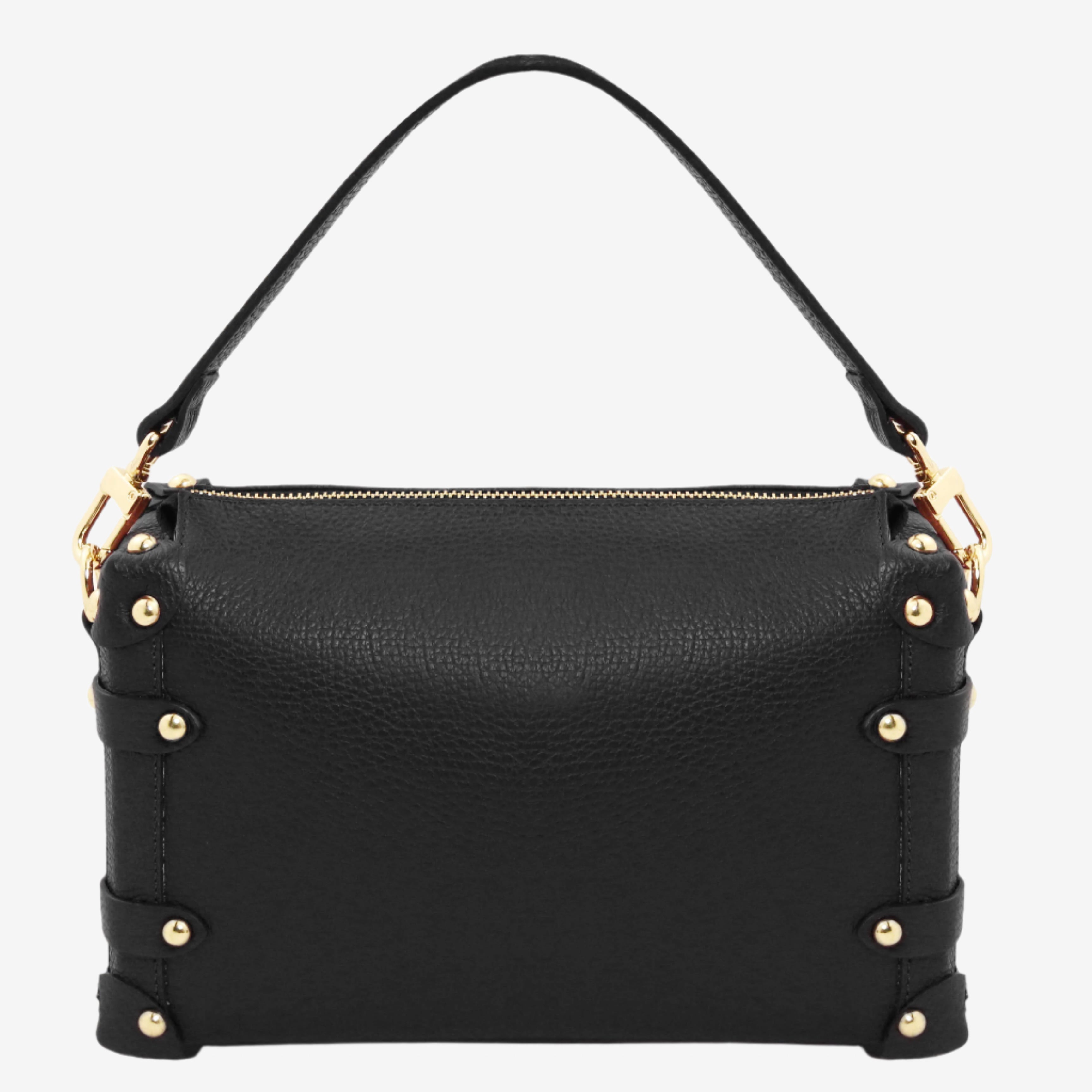 Tuscany Leather handtassen dames Praline TL142422 black achterkant