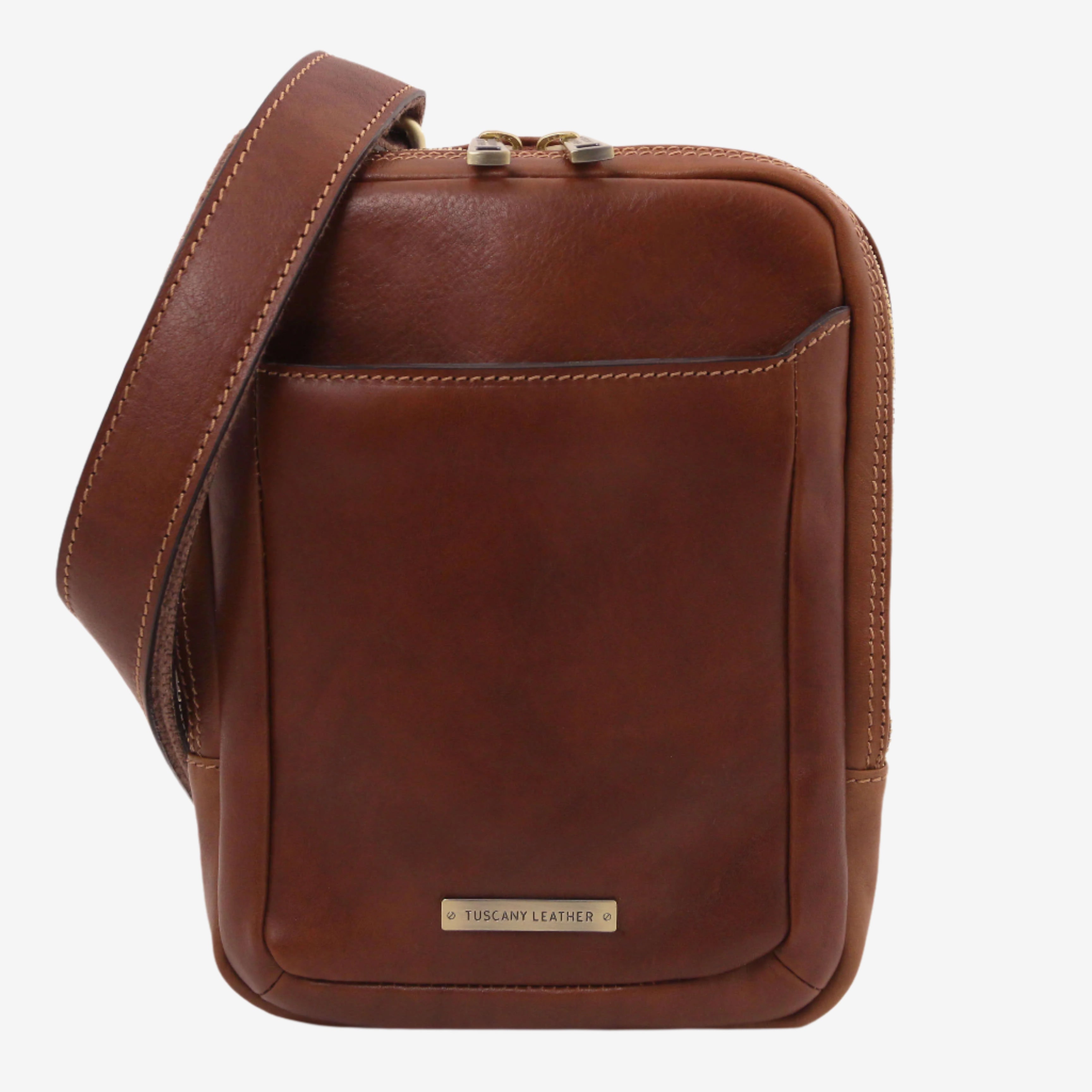 Tuscany Leather crossbodytassen heren Mark TL142428 brown