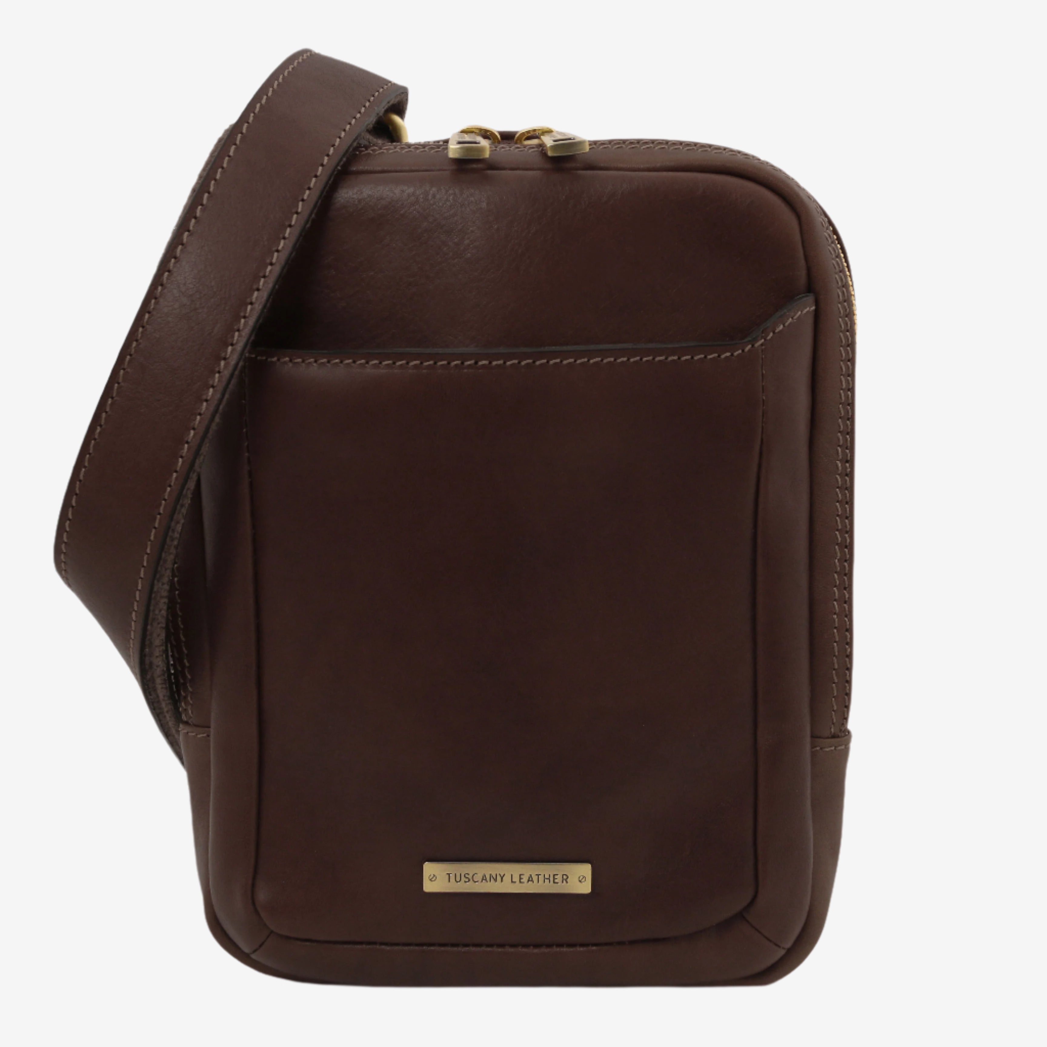 Tuscany Leather crossbodytassen heren Mark TL142428 dark brown