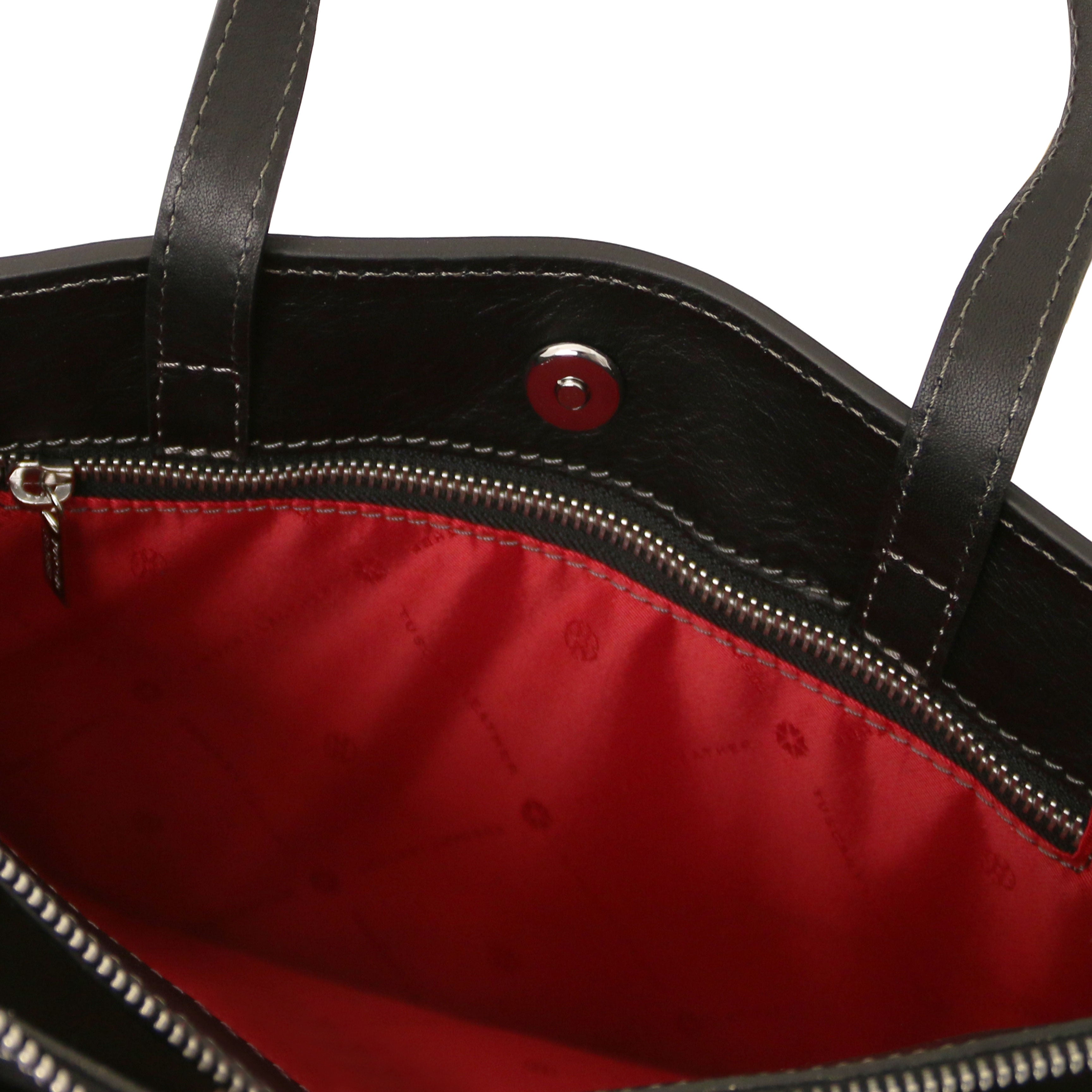 Tuscany Leather aktetassen dames Palermo TL142452 Black binnenvak