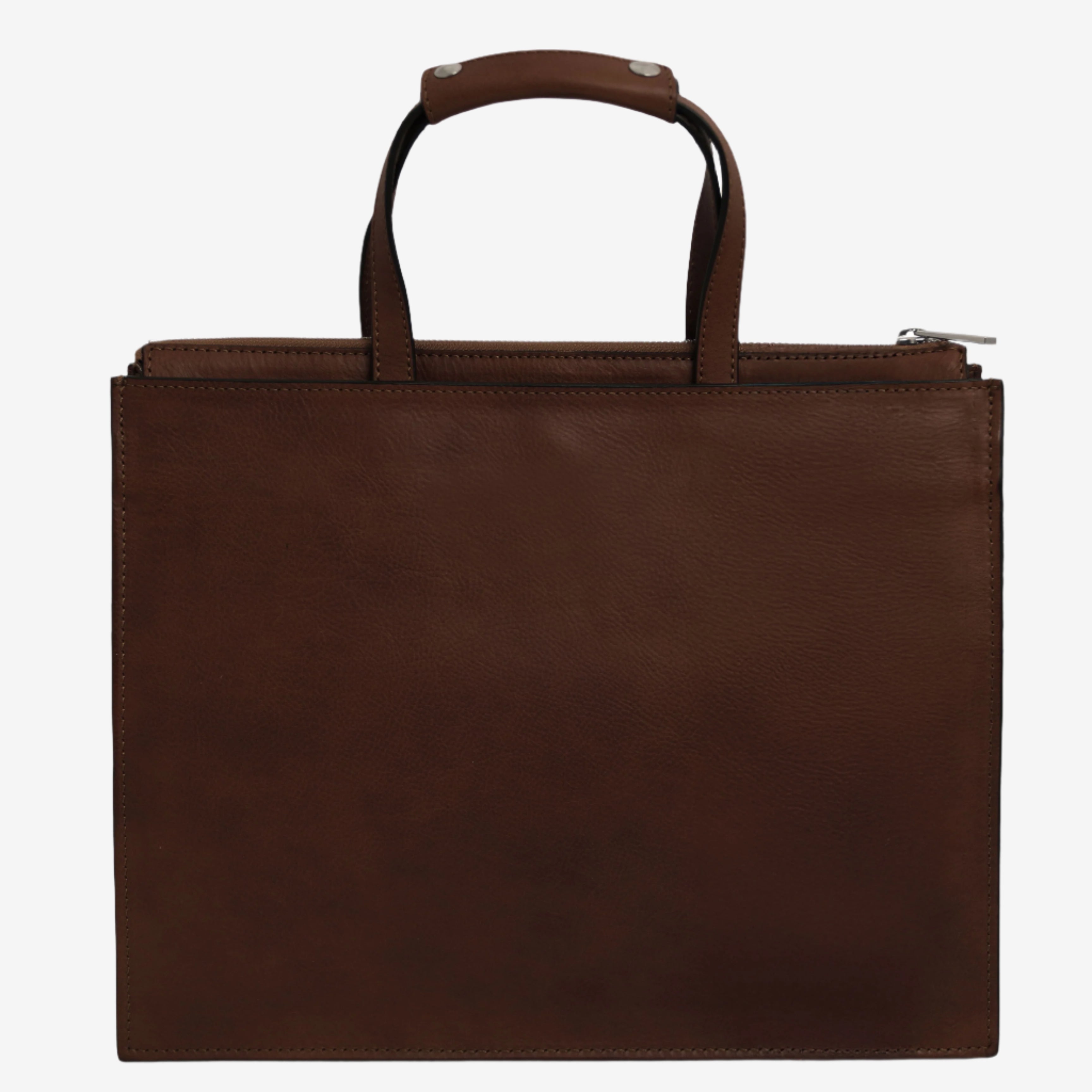 Tuscany Leather aktetassen dames Palermo TL142452 Dark Brown achterkant