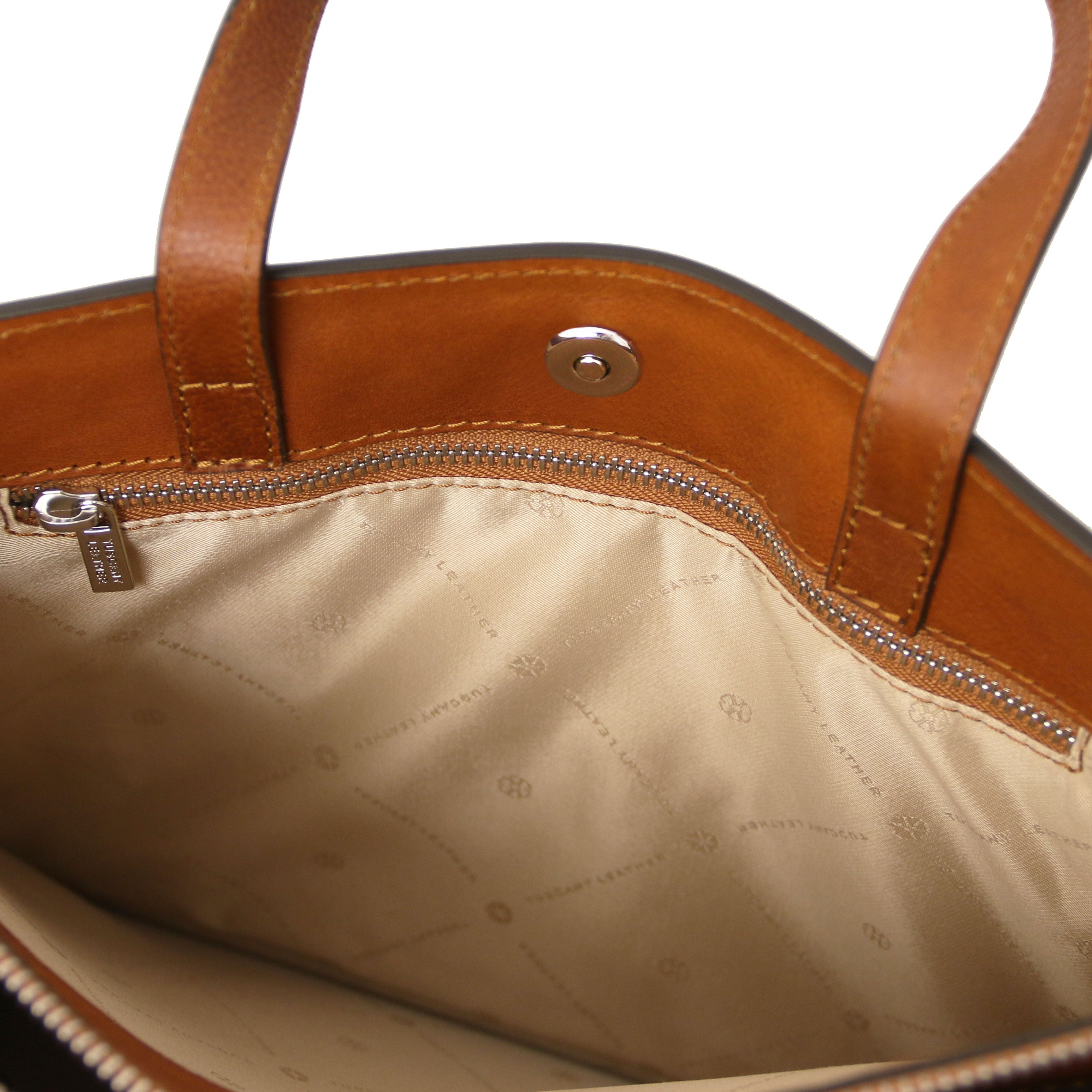 Tuscany Leather aktetassen dames Palermo TL142452 Natural binnenvak