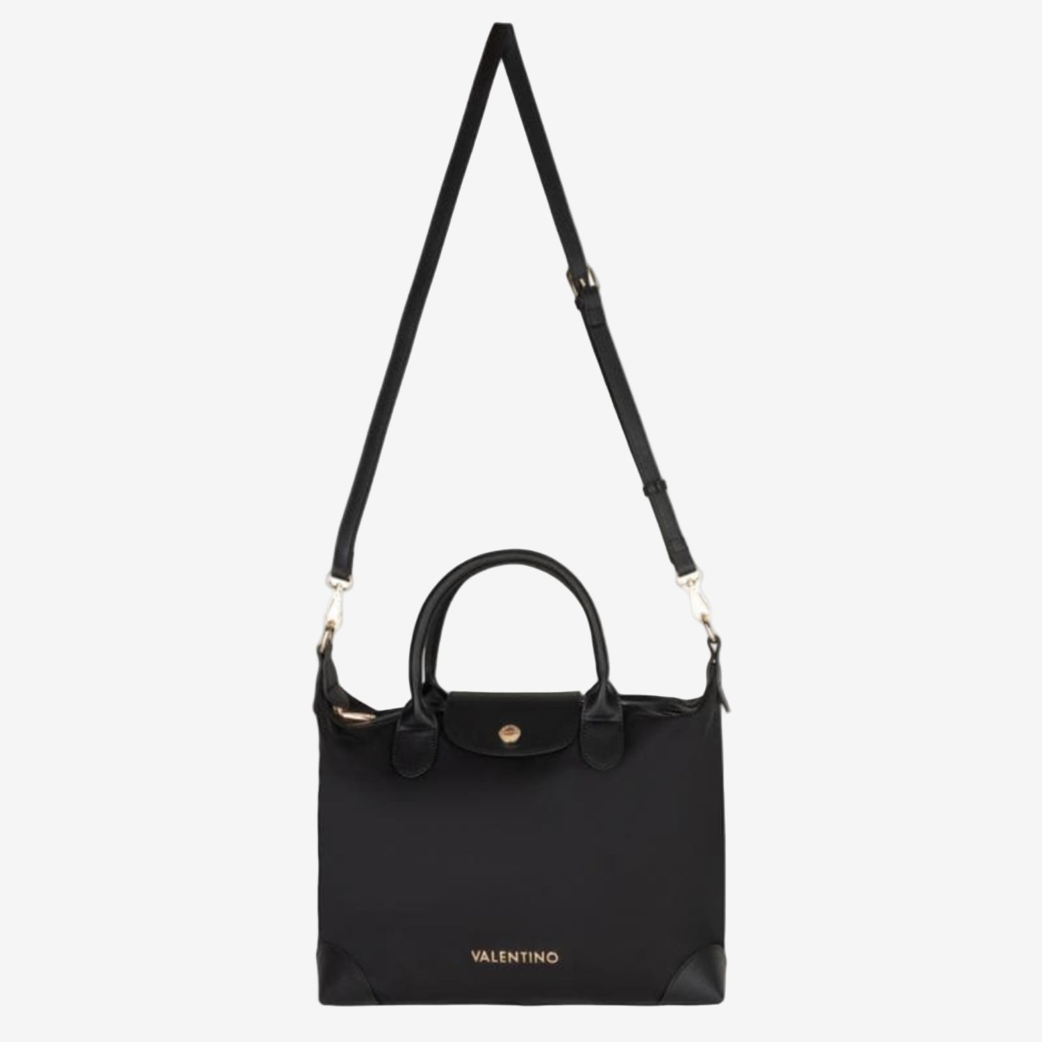 Valentino Bags handtassen dames Jolly Re VBS9JX23 Zwart voorkant smalle schouderband