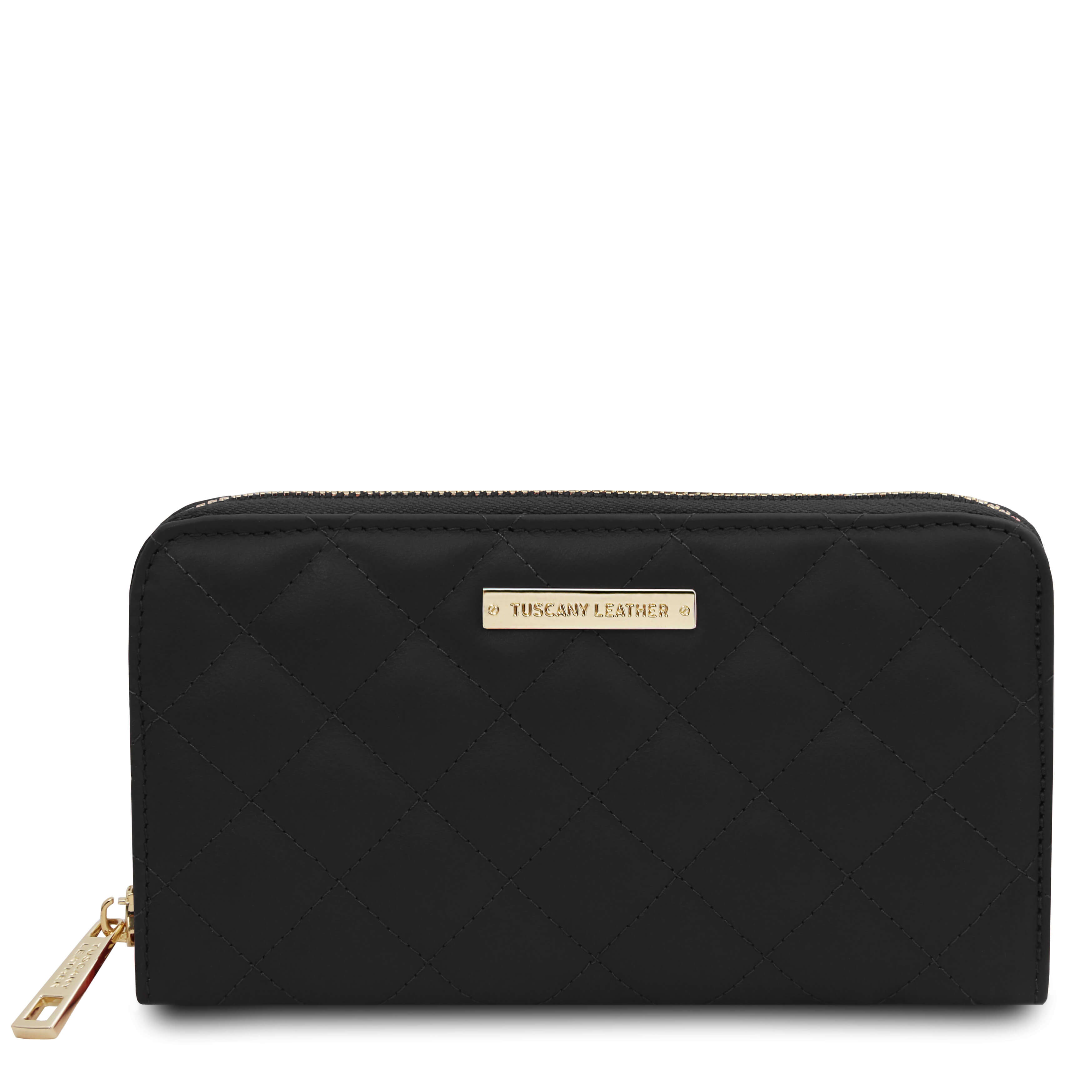 Tuscany Leather exclusieve leren portemonnee PENELOPE voor dames tl142316 zwart