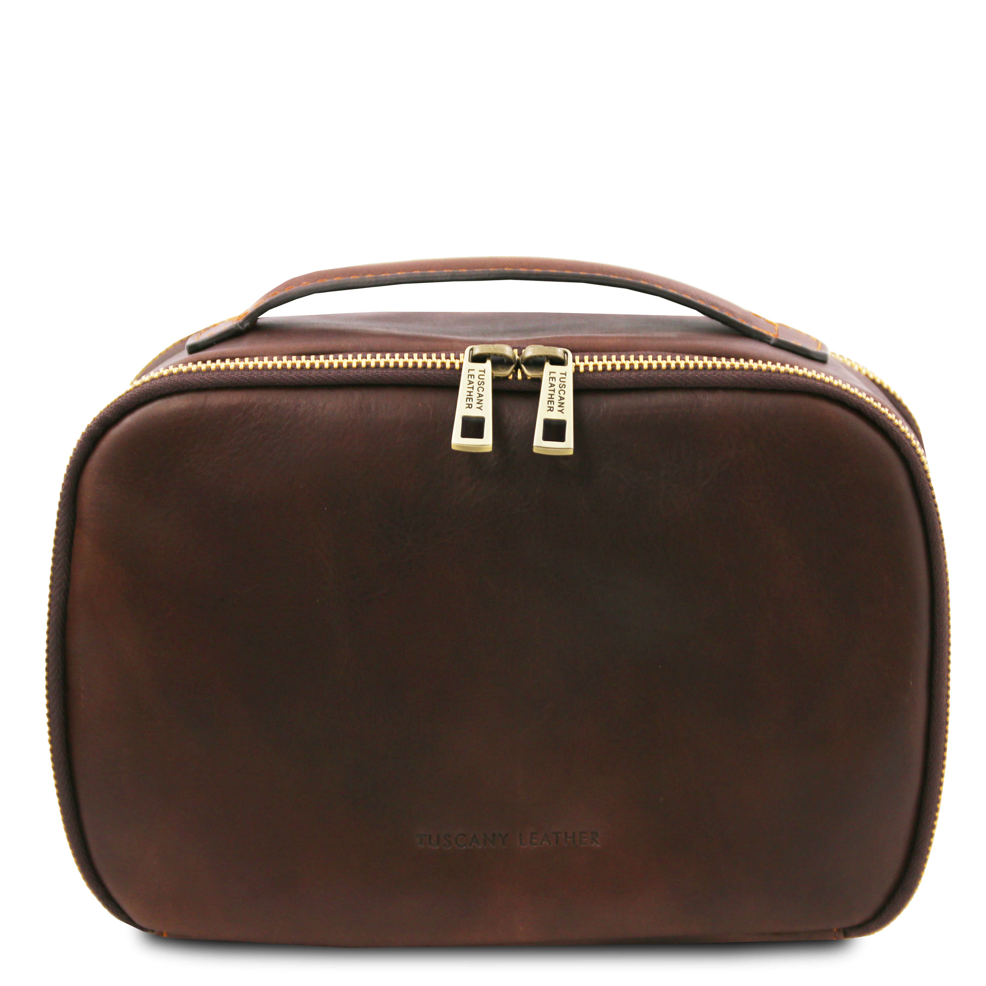 Tuscany Leather leren toilettas MARVIN tl142326 donkerbruin