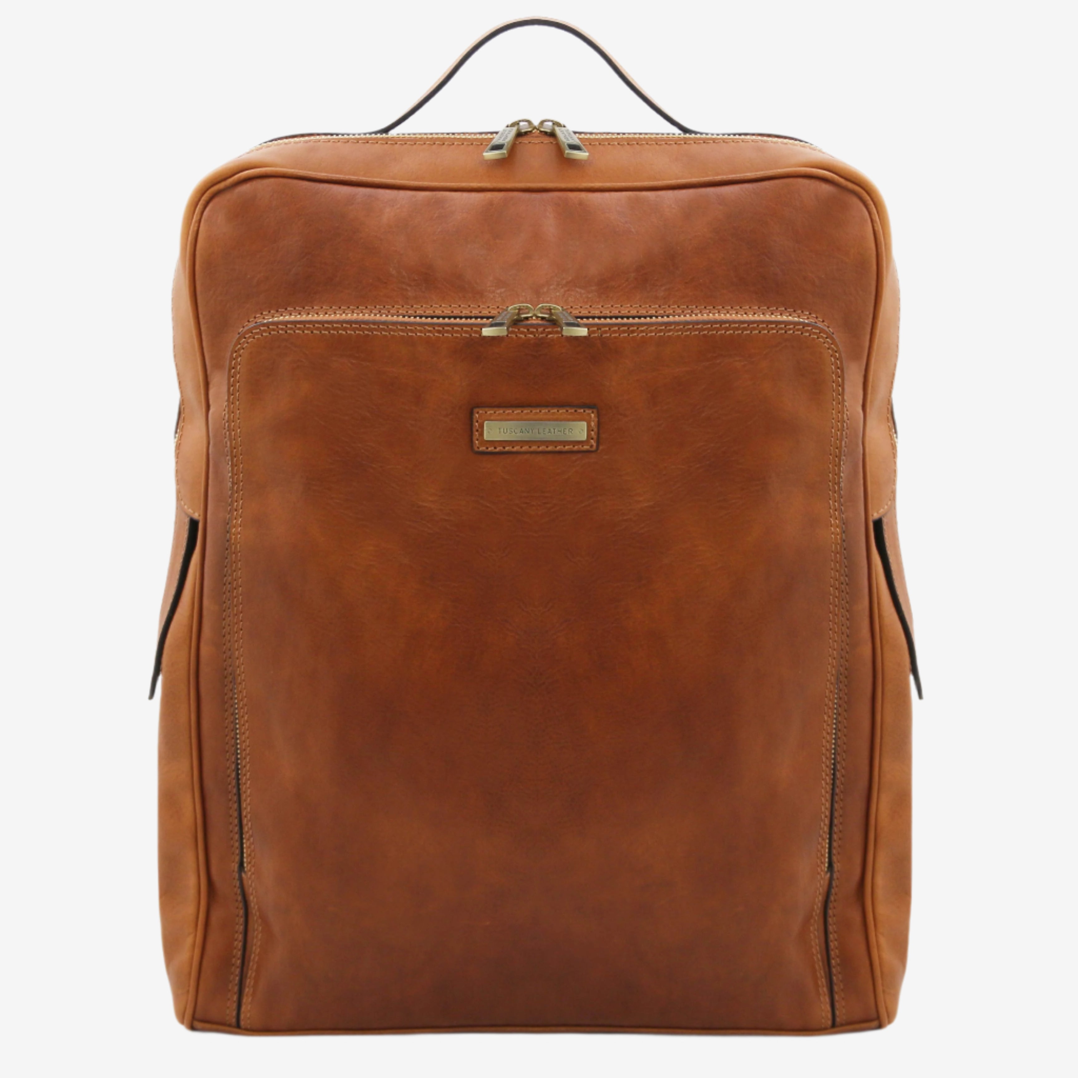 Tuscany Leather Laptop rugtassen heren Bangkok (L) TL142336 cognac