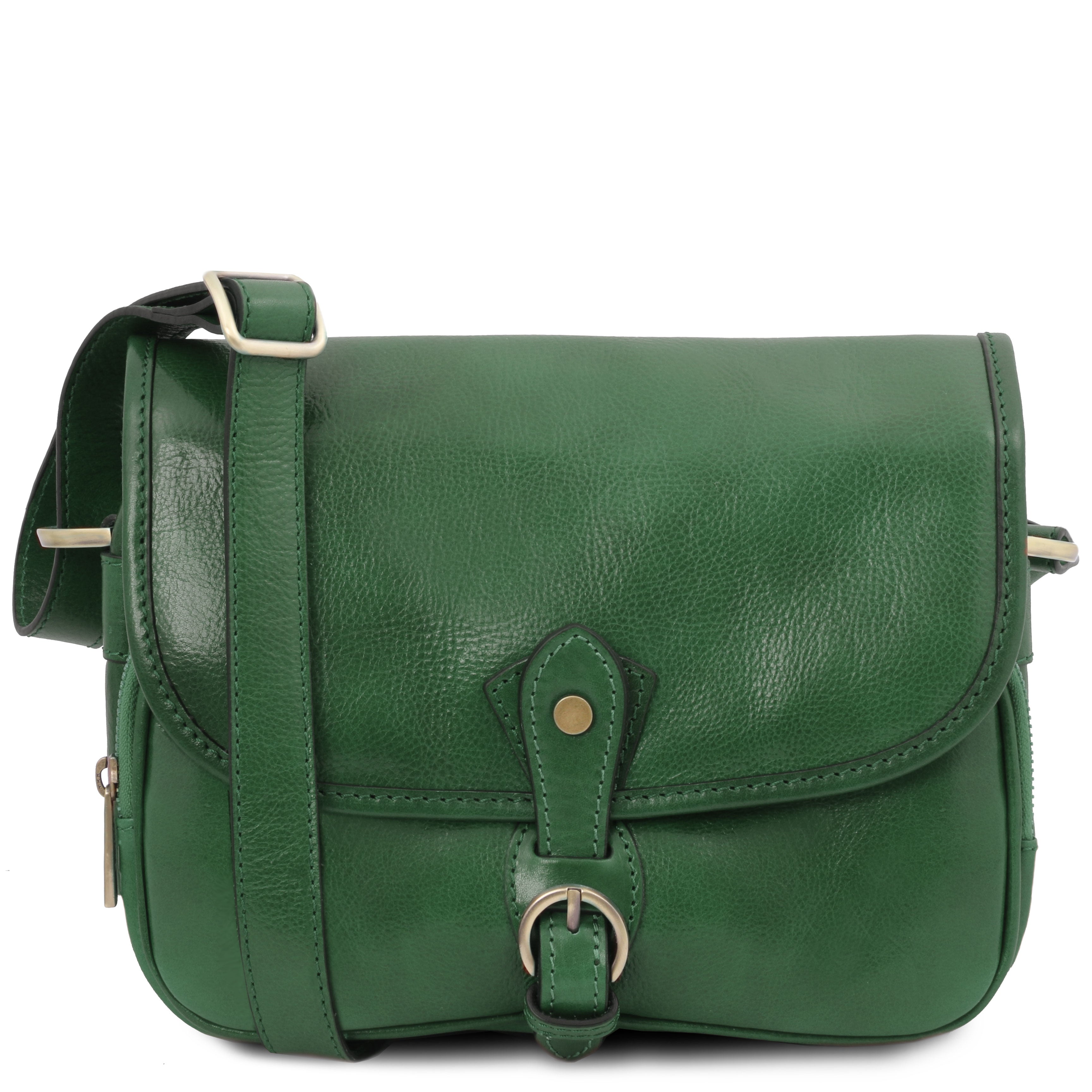 Tuscany Leather schoudertas leer Alessia oerwoud groen