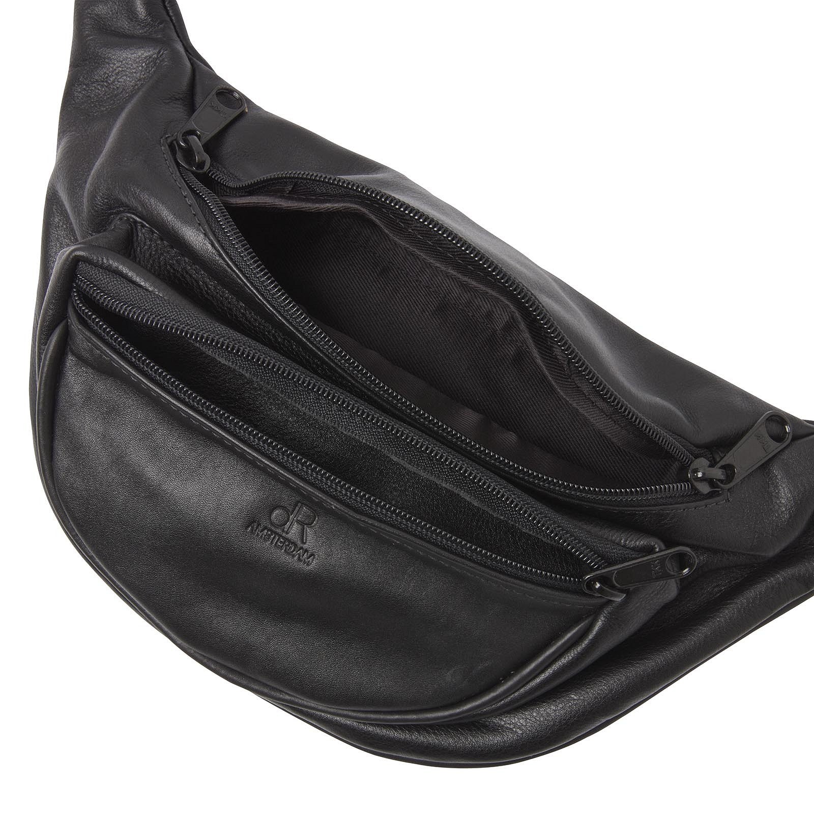 dR Amsterdam heuptas leer Toronto zwart binnenkant