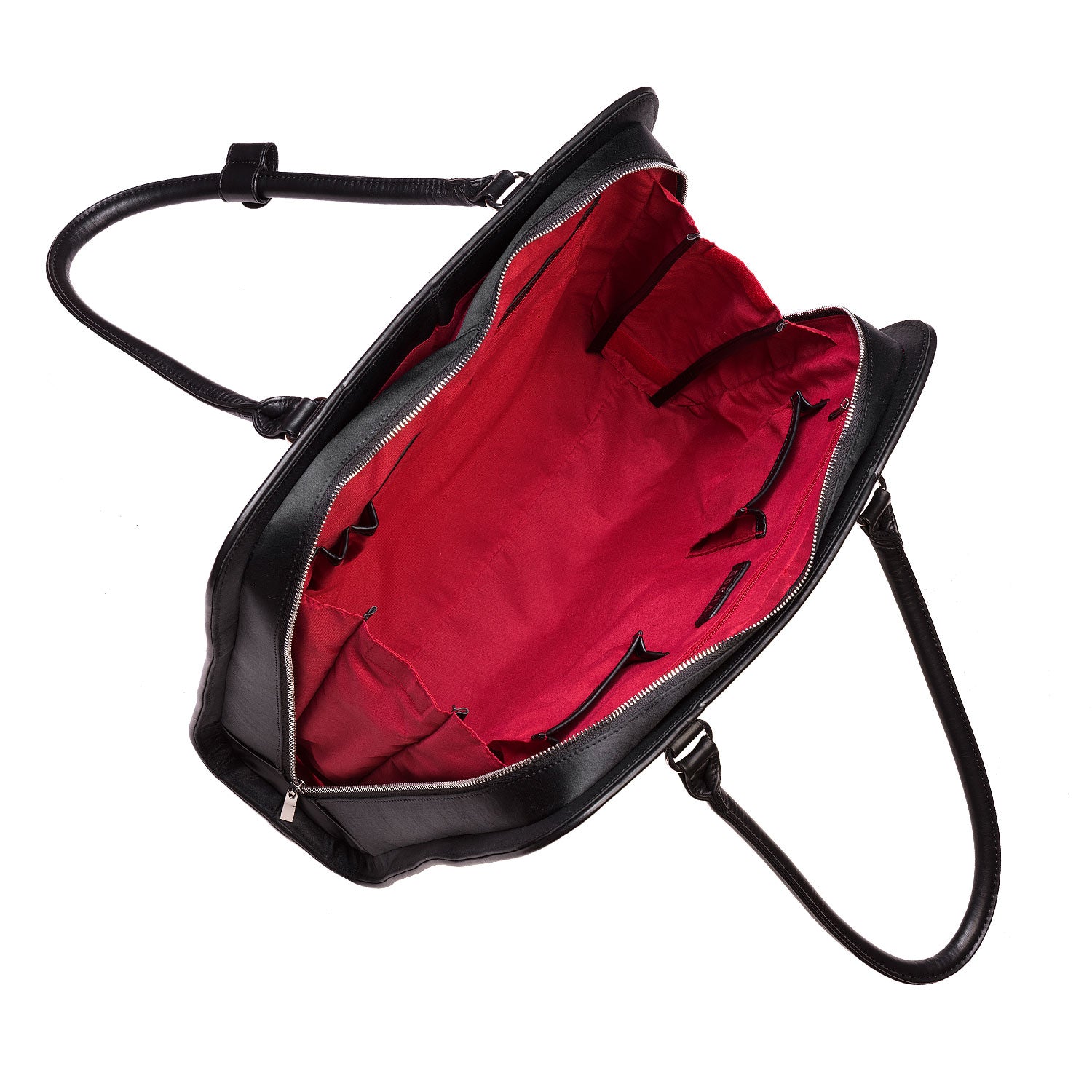 Socha zwarte diamond 15.6 inch werktas voor dames binnenkant tas zonder sleeve