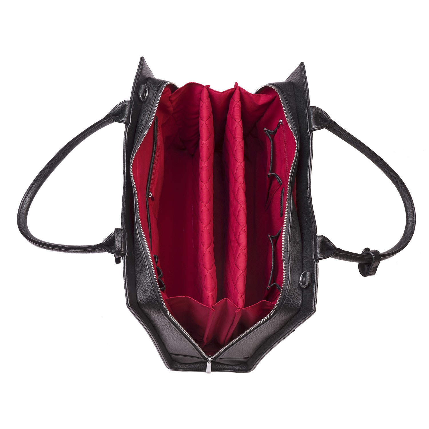 Socha straight line zwart 15.6 inch werktas voor dames binnenkant tas en sleeve