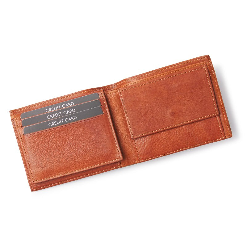 93524 dR Amsterdam leren heren portemonnee 6552 cognac binnenkant