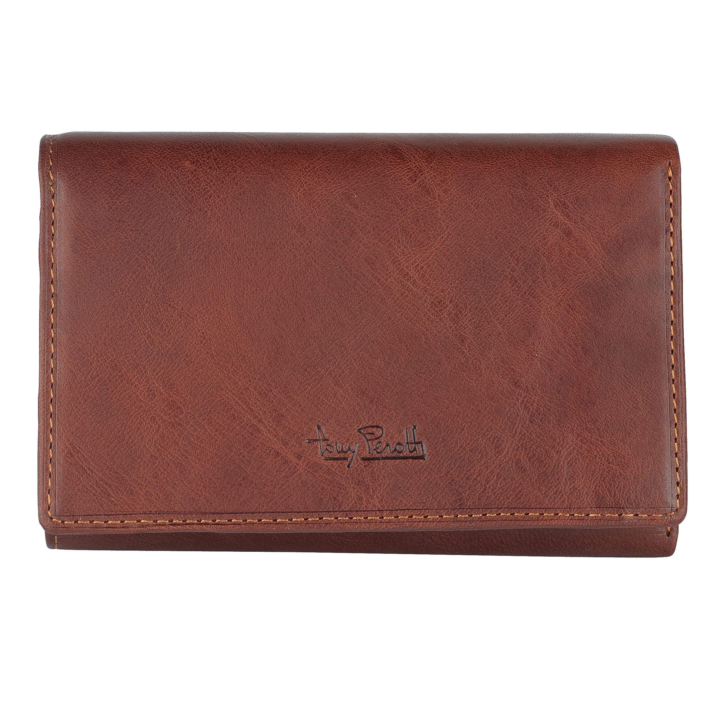 Tony Perotti portemonnee trifold RFID bruin
