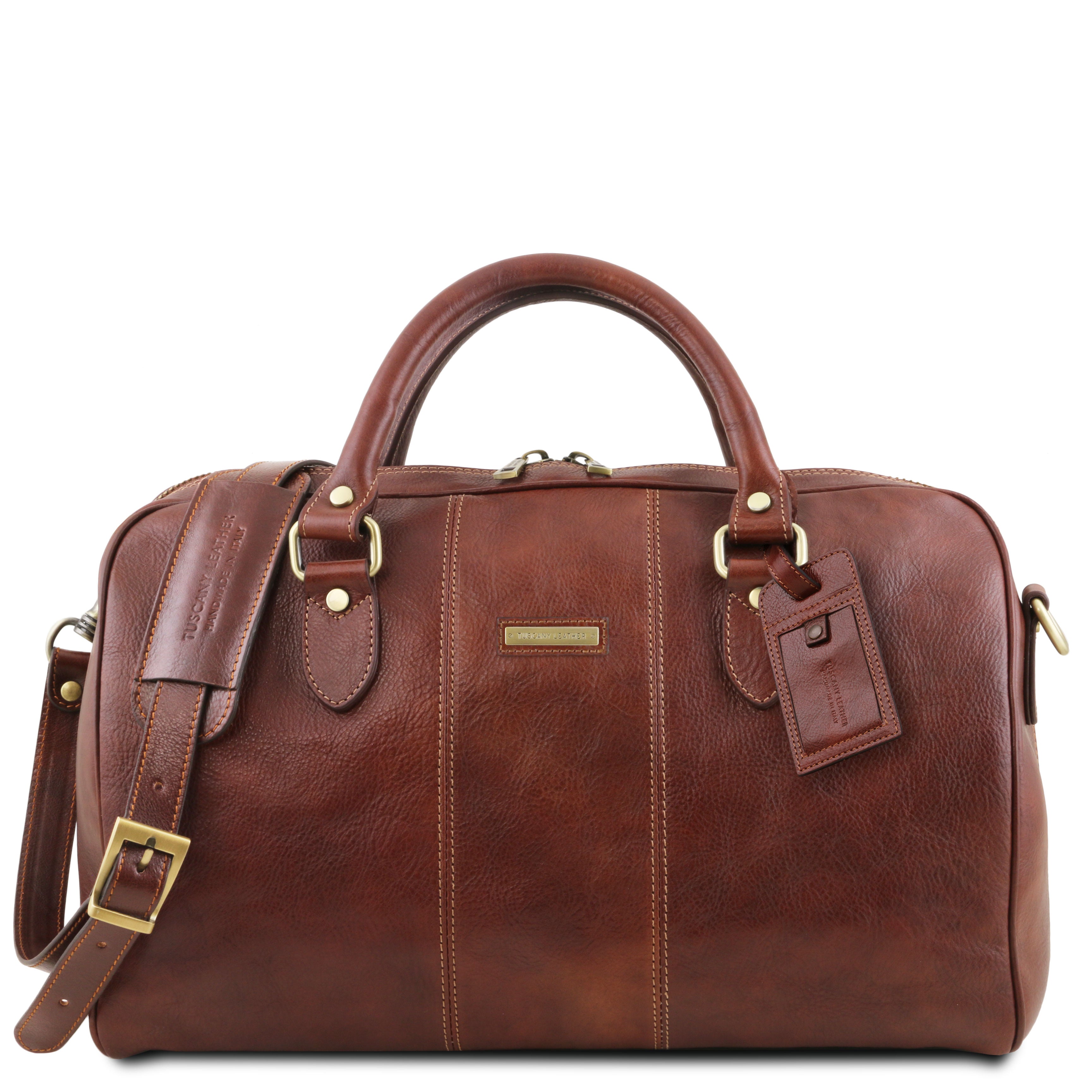 Tuscany Leather reistas Lisbona klein formaat bruin