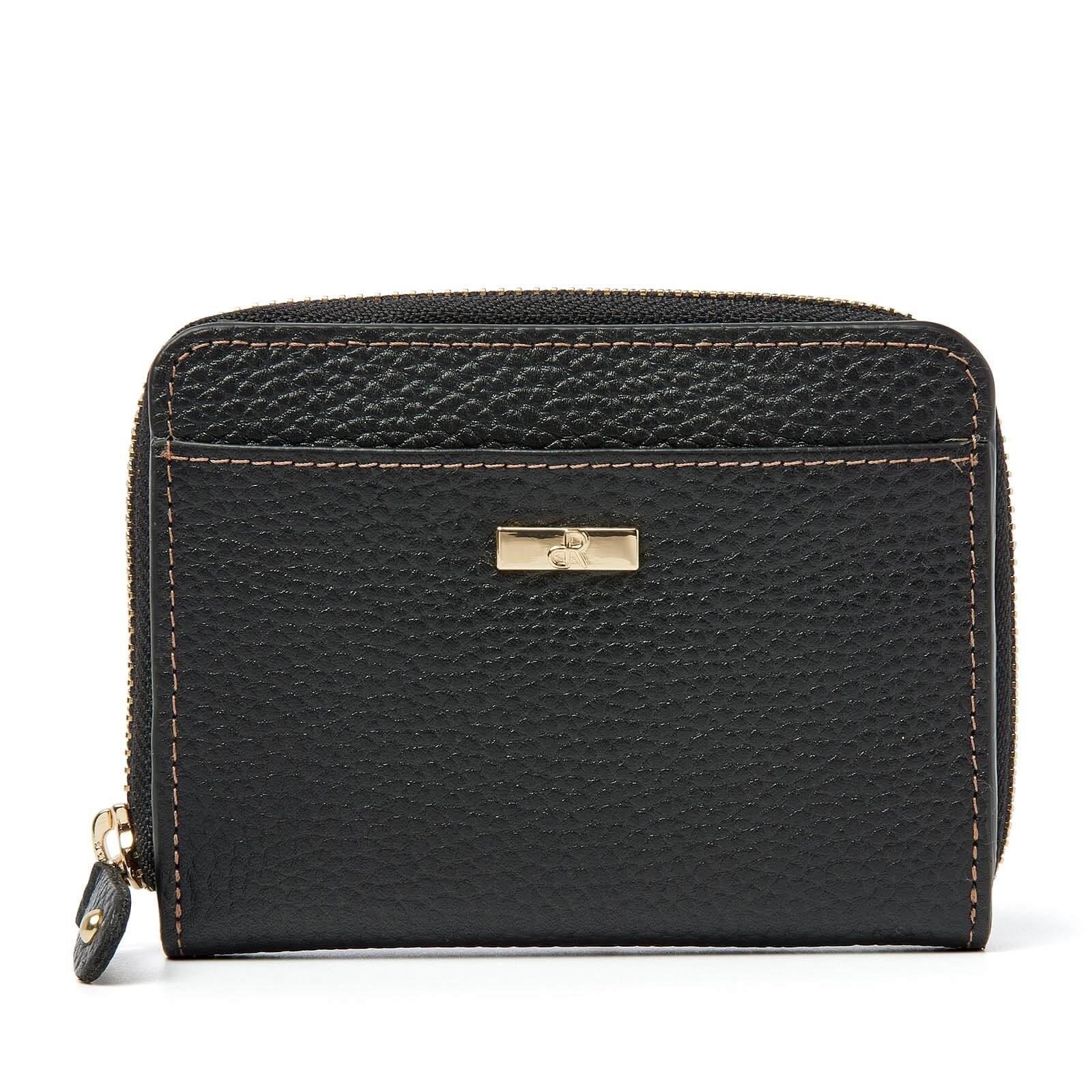 dR Amsterdam leren portemonnee Mint voor dames 110184 zwart