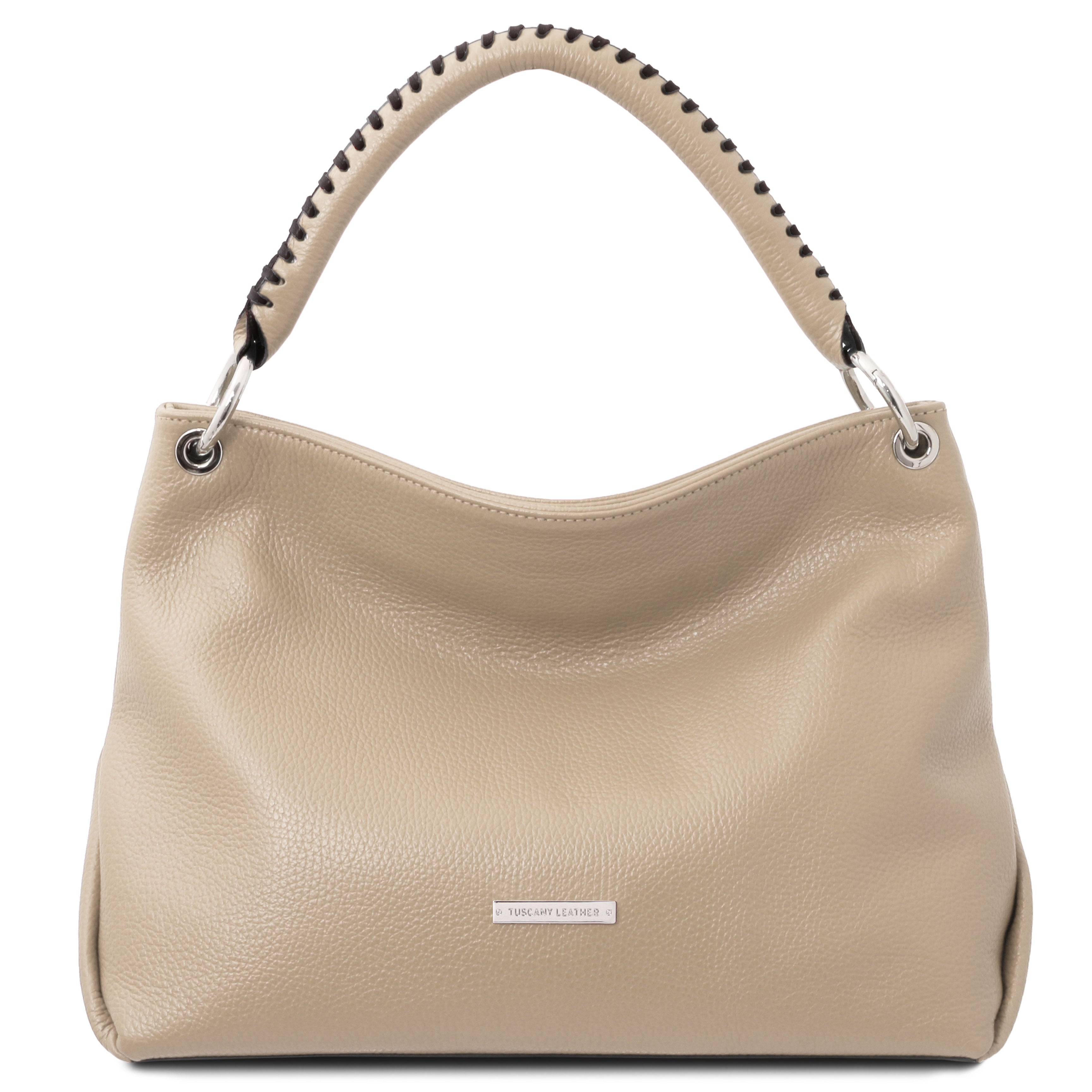 Tuscany Leather handtas leer dames TL Bag TL142087 taupe