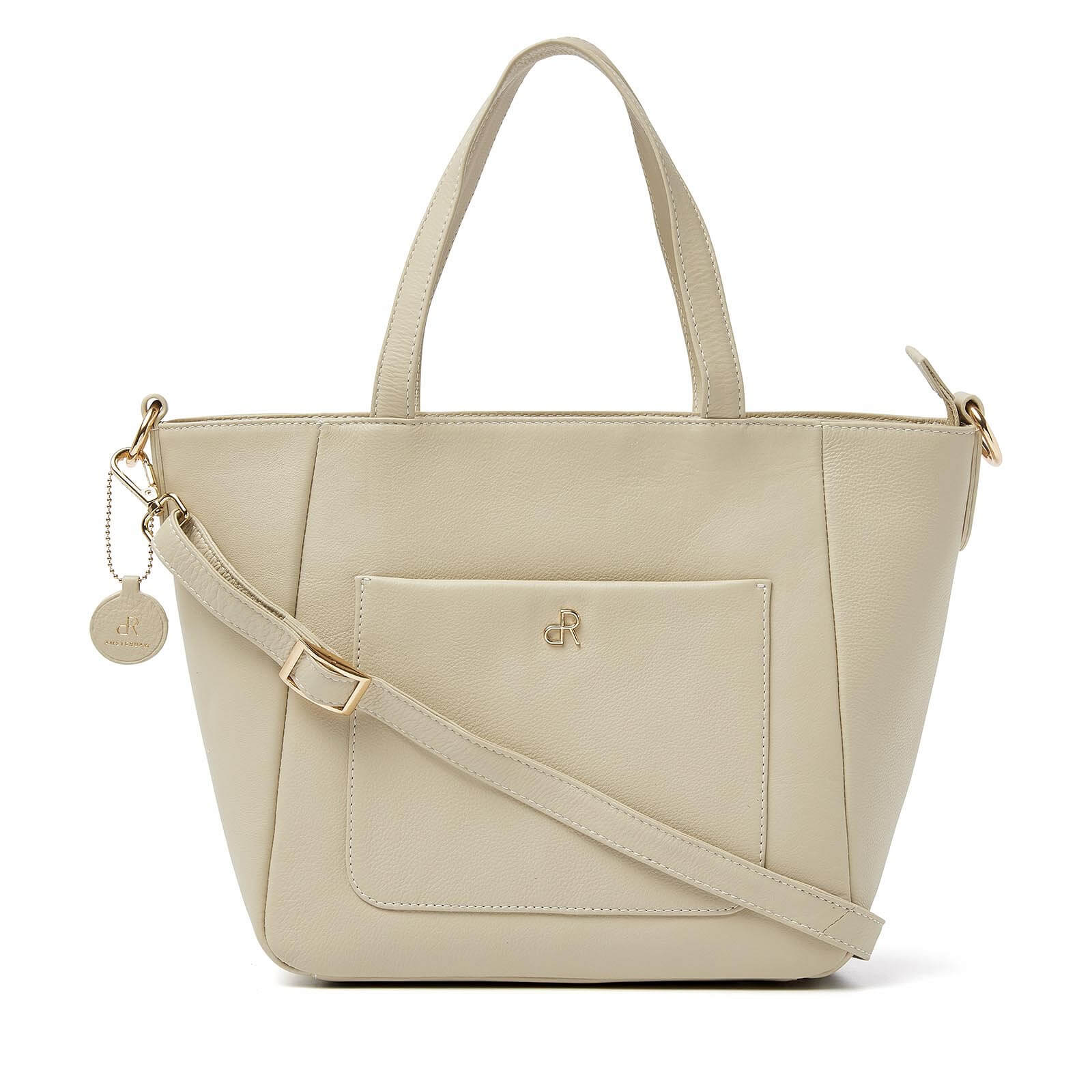 dR Amsterdam leren handtas Faggio voor dames 903710 beige