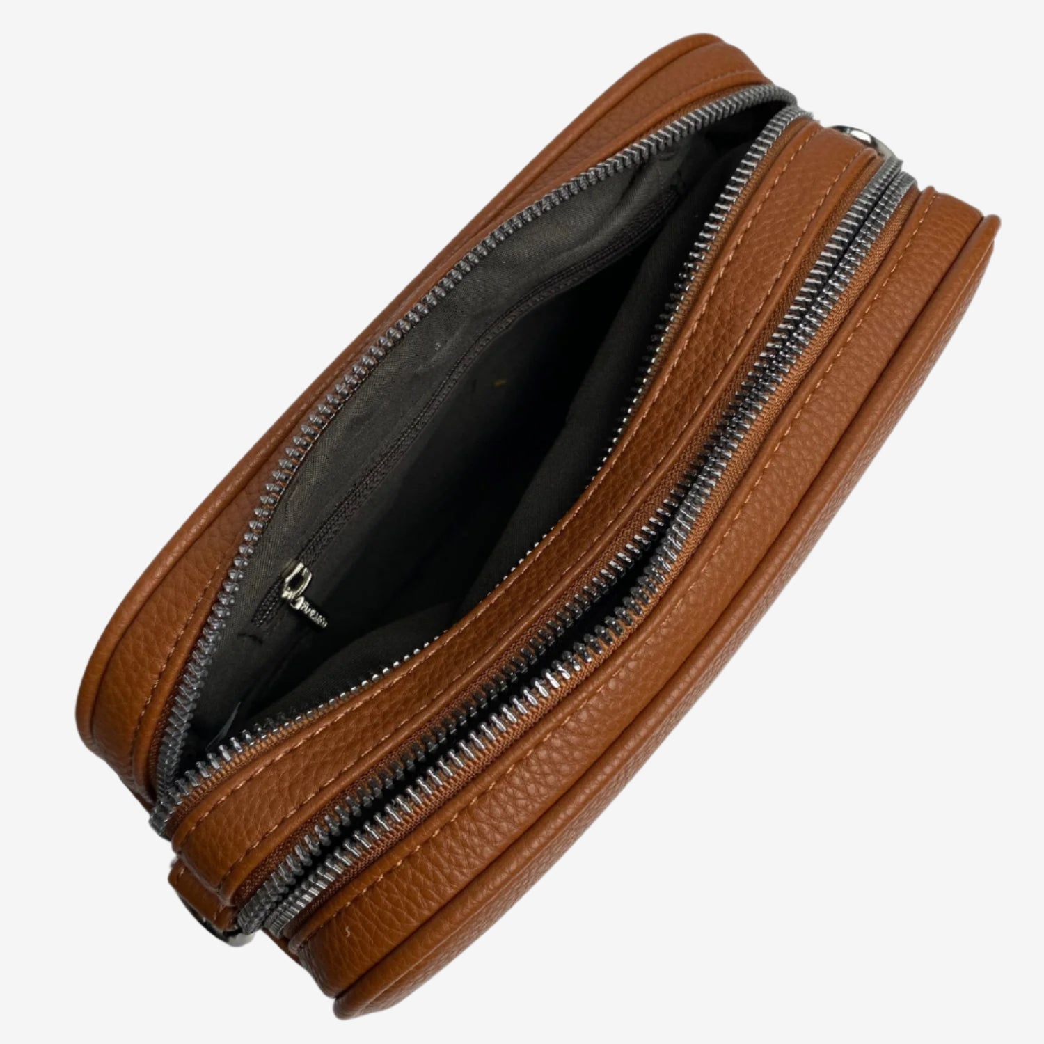 Flora & Co crossbodytassen dames F8035 Cognac binnenkant