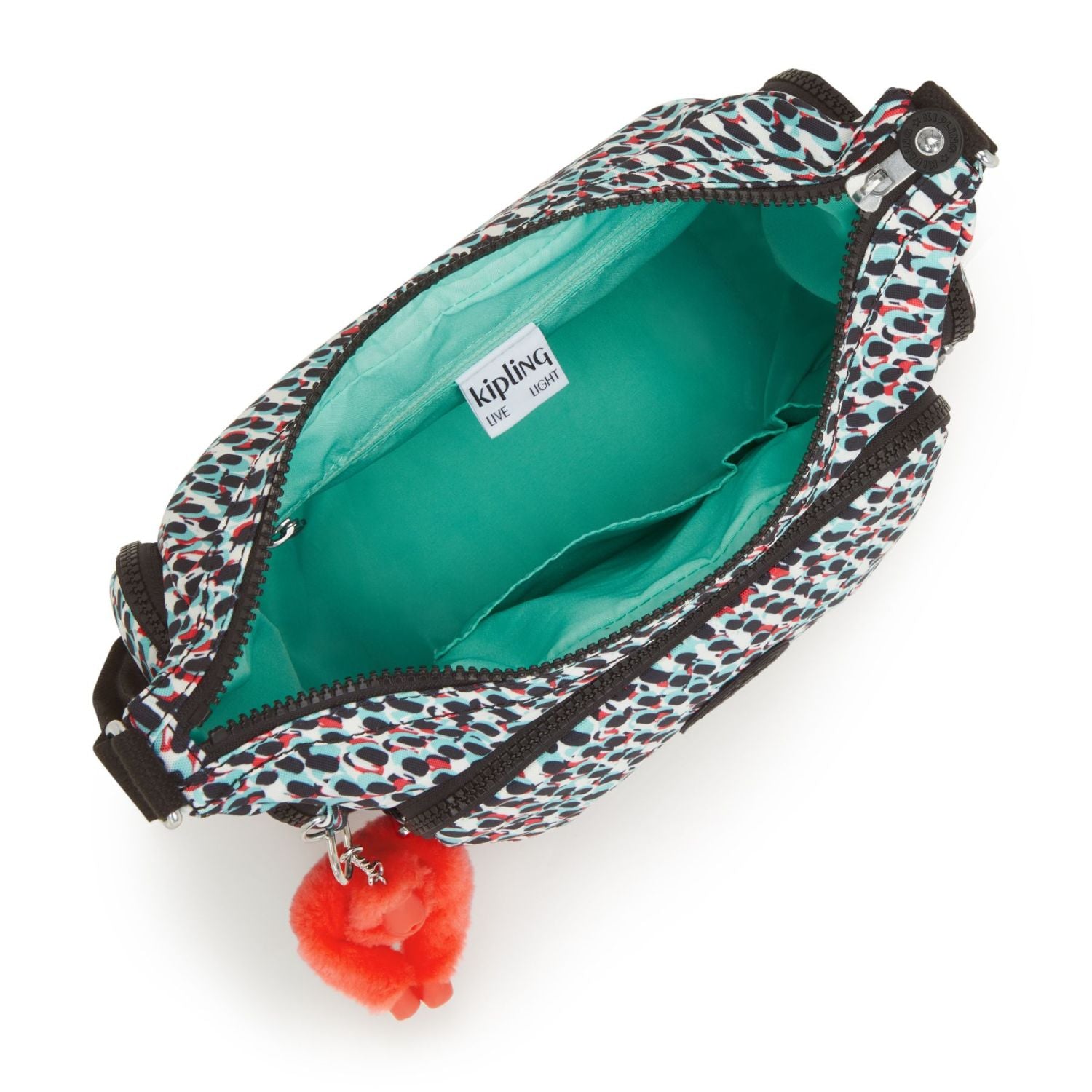 Kipling Crossbody tas GABB S Abstract Print voor dames KPKI6607GN61 binnenkant
