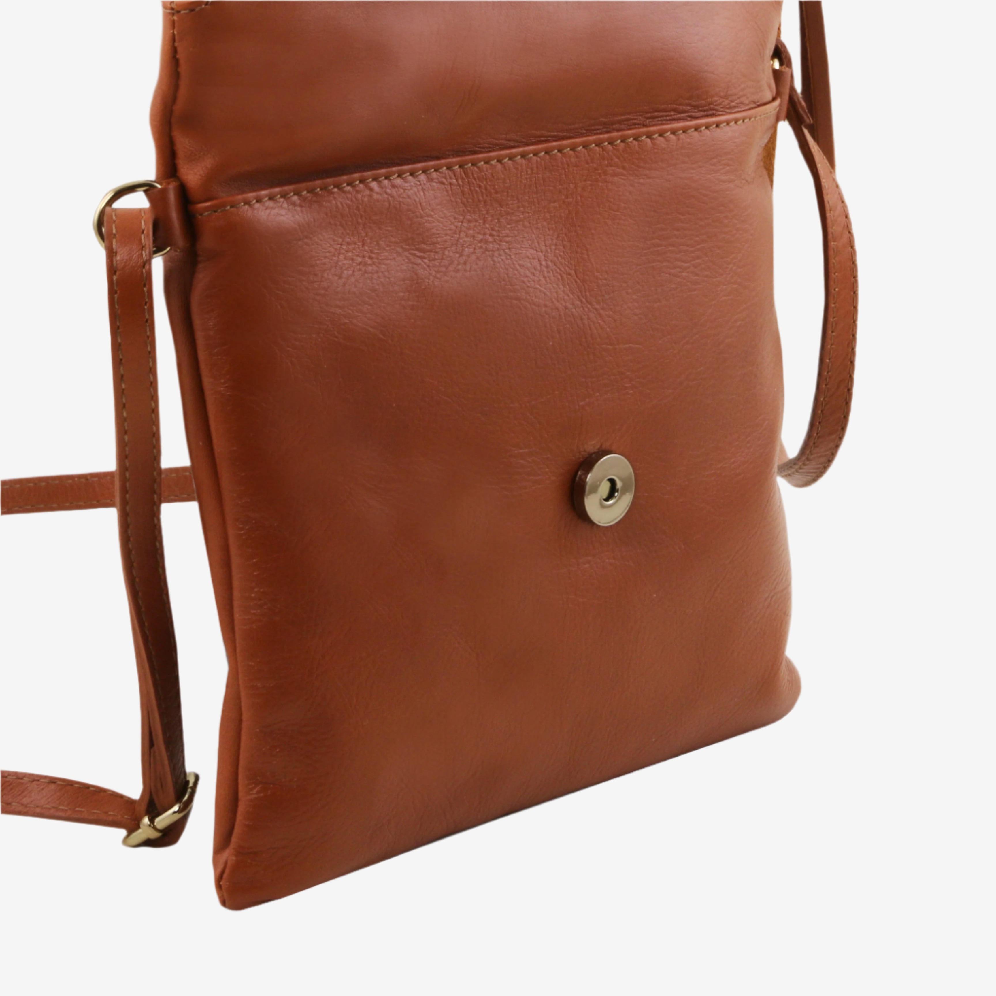 Tuscany Leather crossbodytassen dames TL Young Bag TL141153 Cognac materiaal