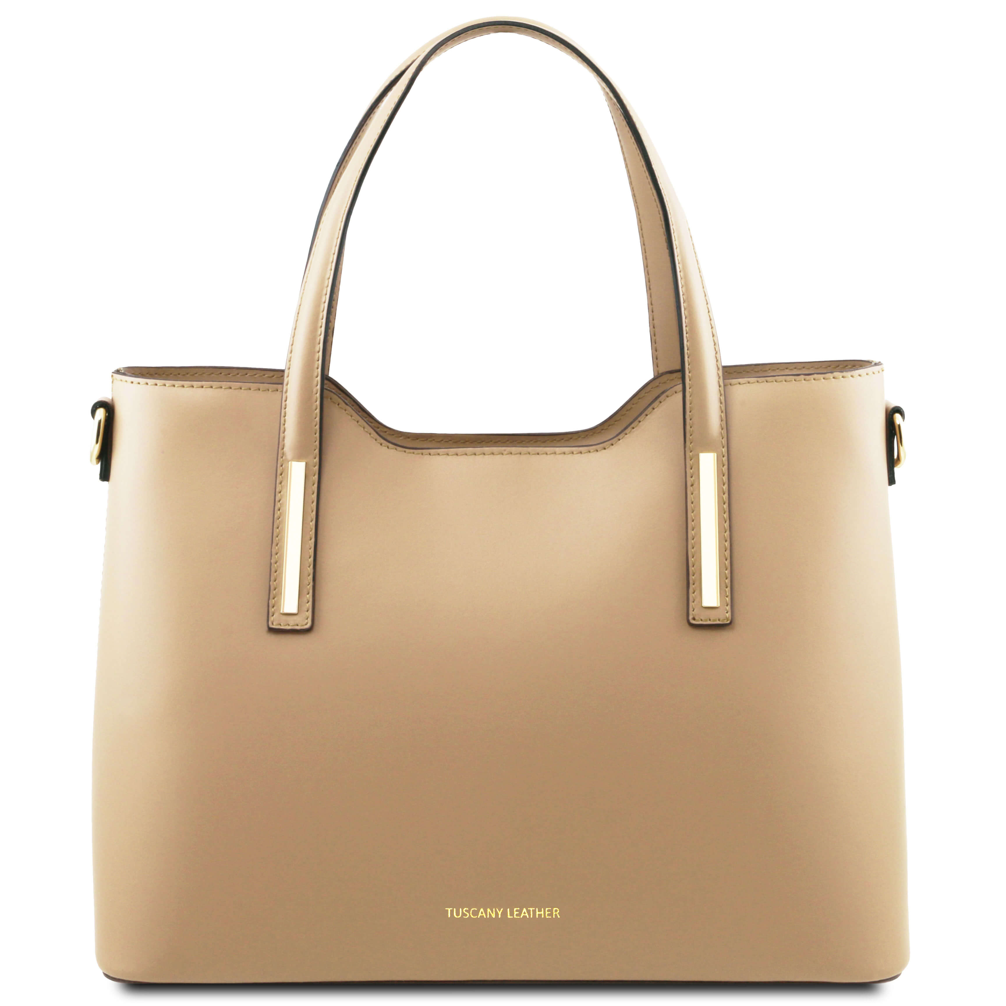 Tuscany Leather leren shopper Olimpia voor dames A4 TL141412 champagne