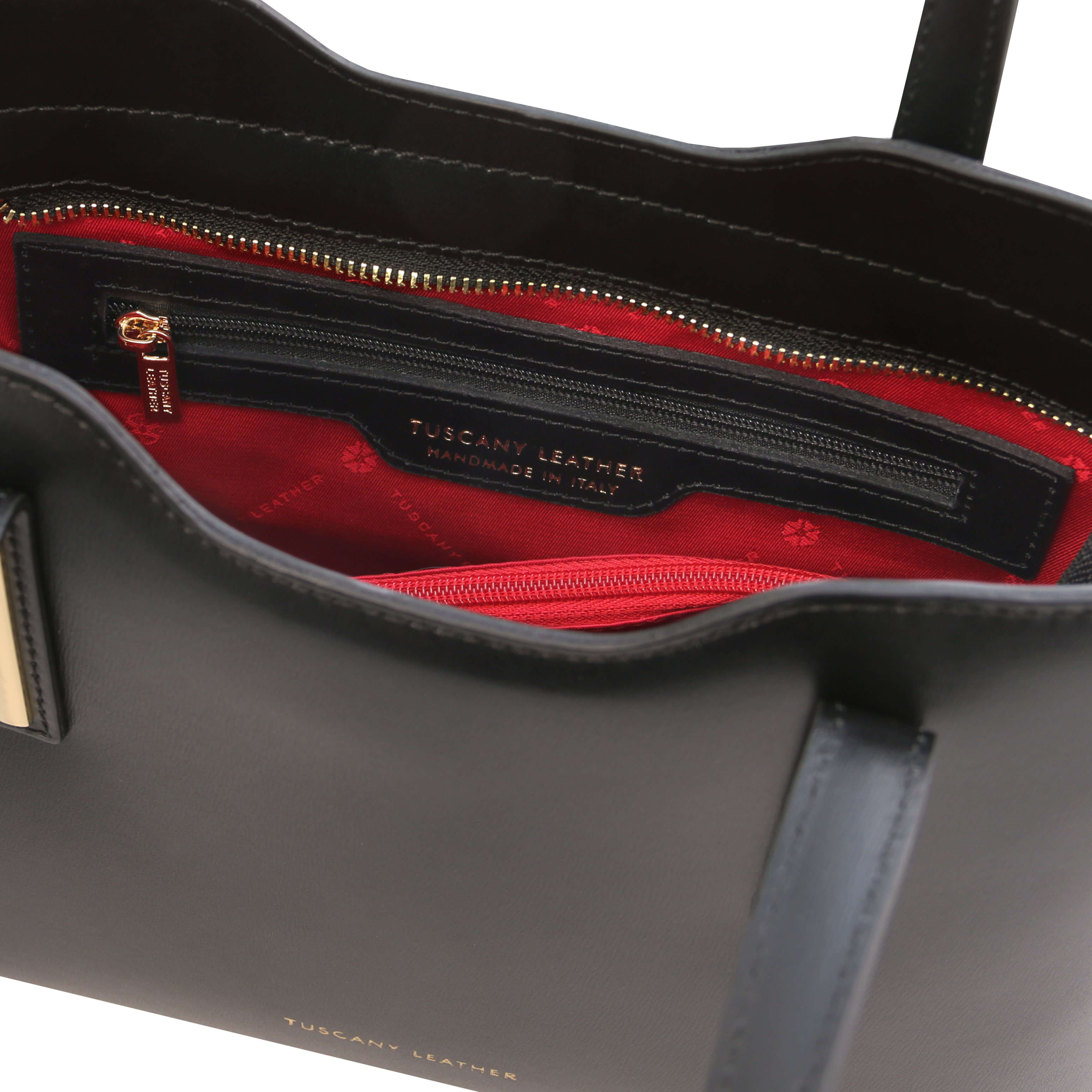 Tuscany Leather handtassen dames Olimpia S TL141521 black binnenkant