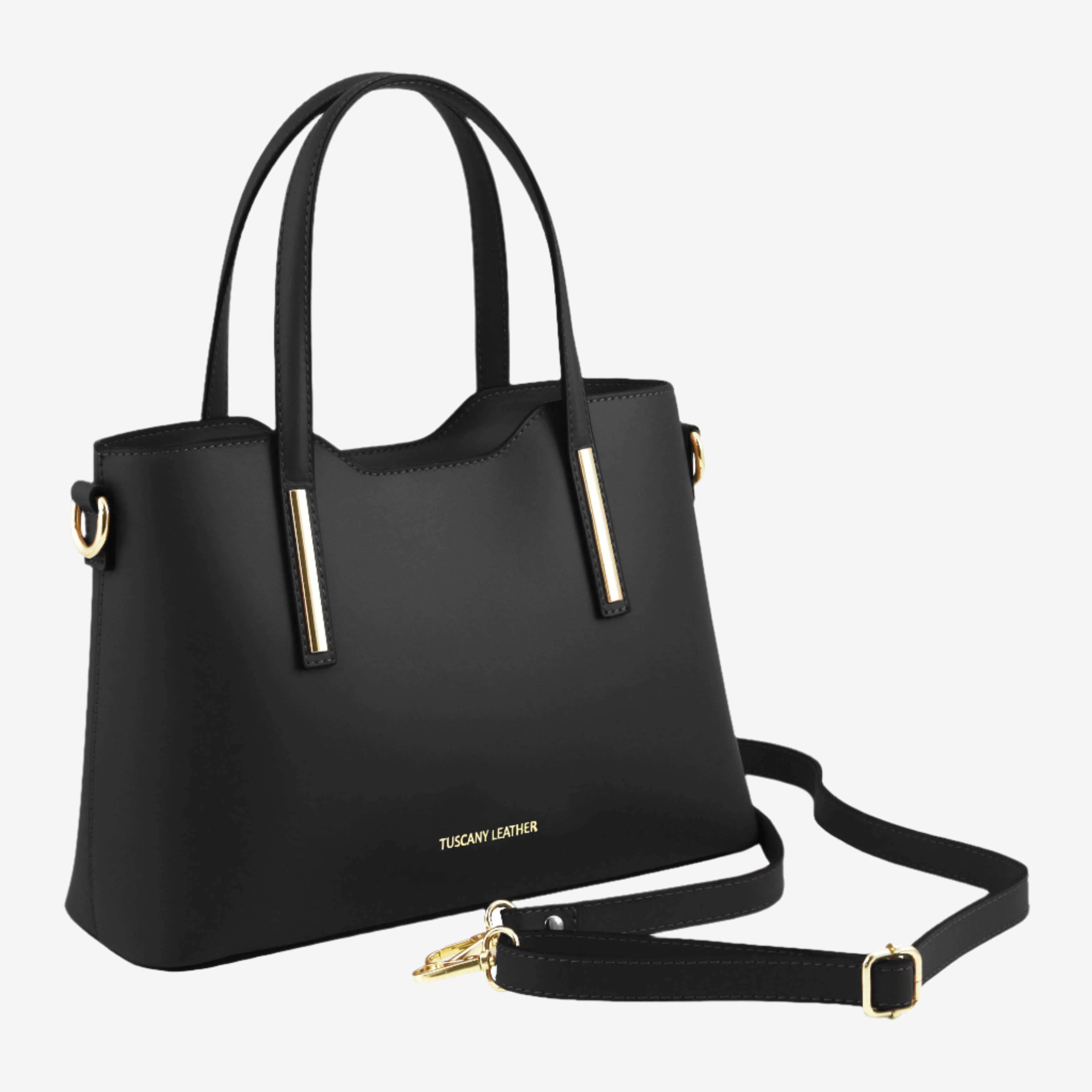 Tuscany Leather handtassen dames Olimpia S TL141521 black zijkant