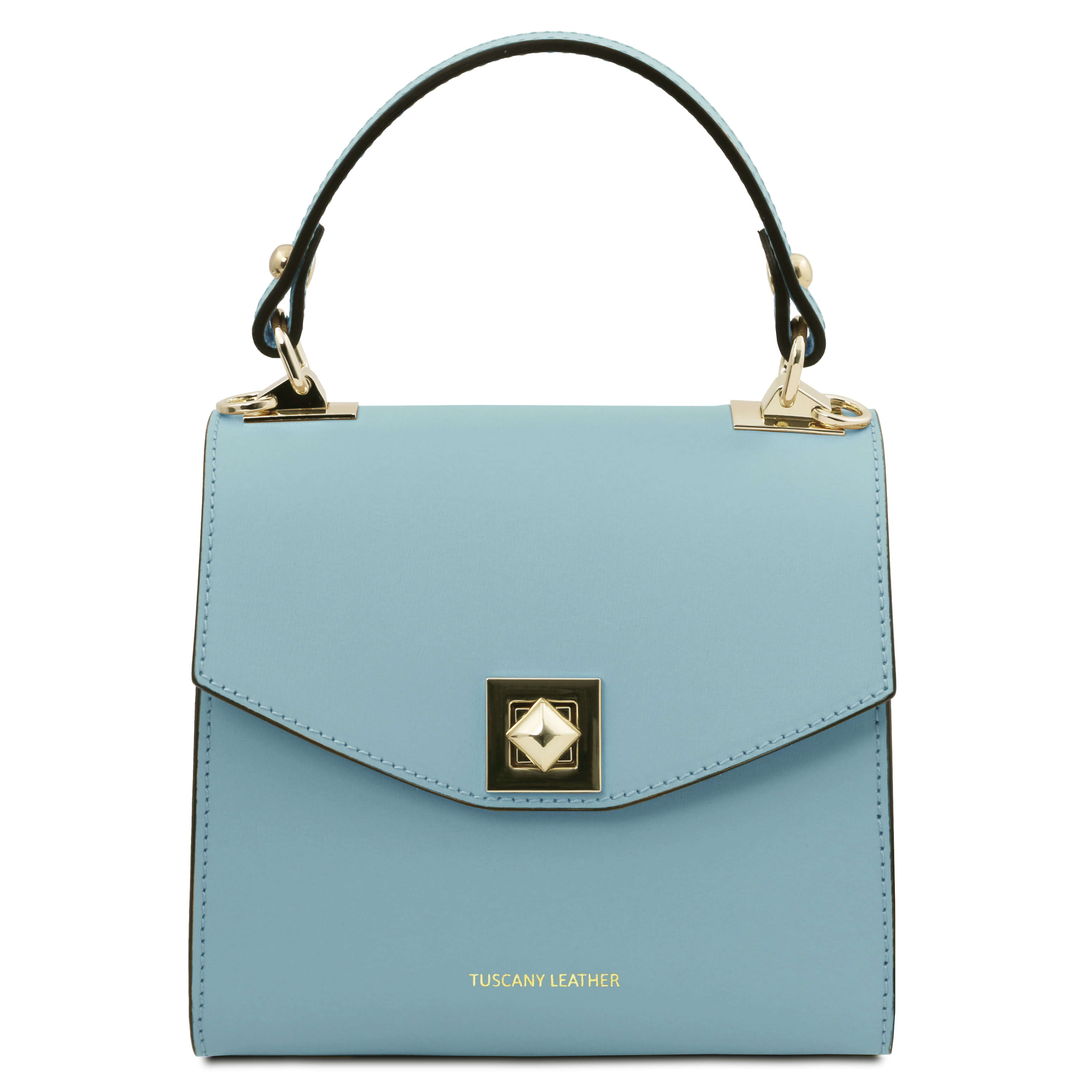 Tuscany Leather leren handtas TL Bag mini voor dames TL142203 licht blauw