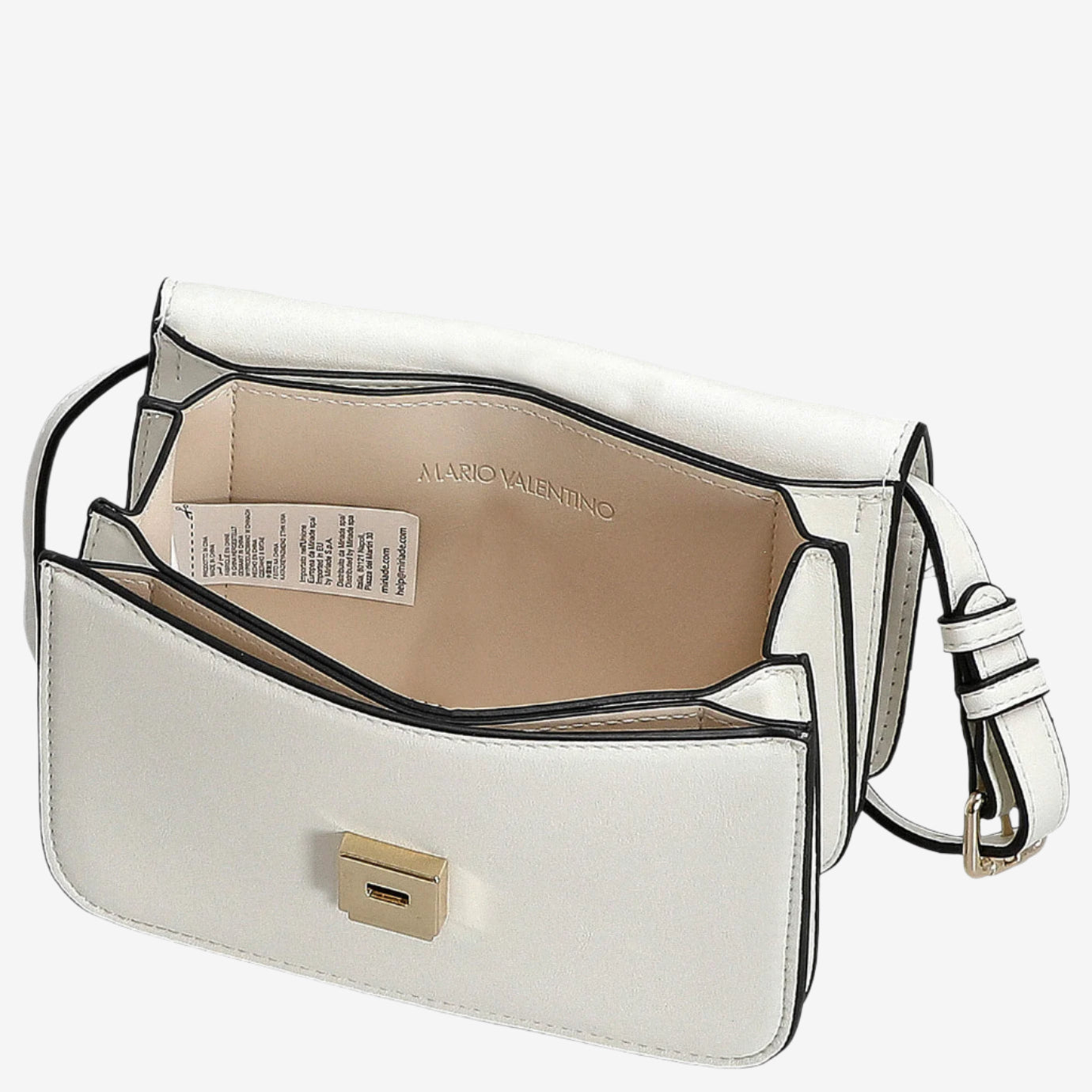 Valentino crossbodytassen dames Flap Re VBS8ZT11 Bianco binnenkant