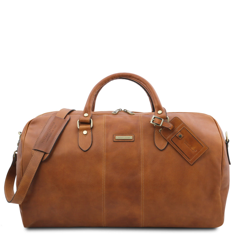 Tuscany Leather reistas Lisbona groot formaat 141657 cognac