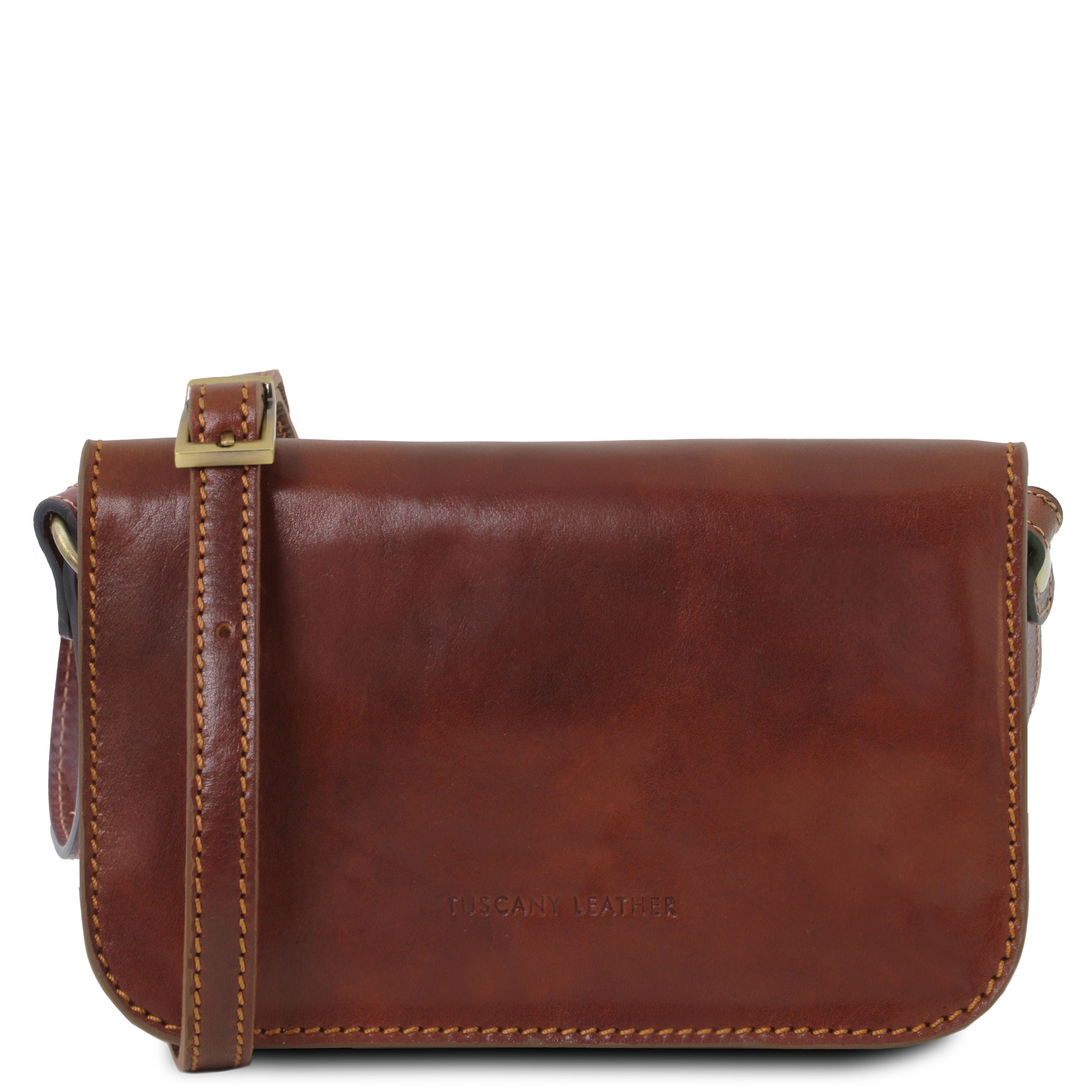 Tuscany Leather schoudertas leer Carmen TL141713 bruin