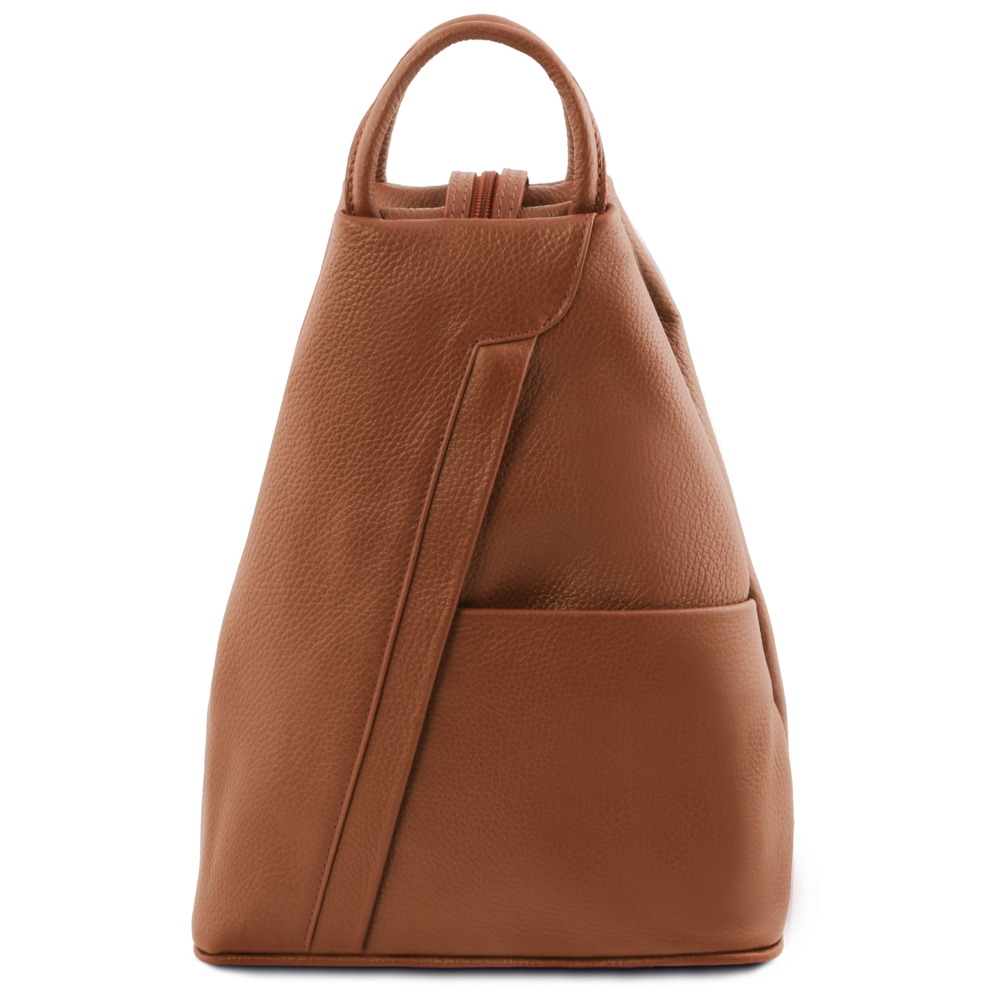 Tuscany Leather rugtas Shanghai cognac