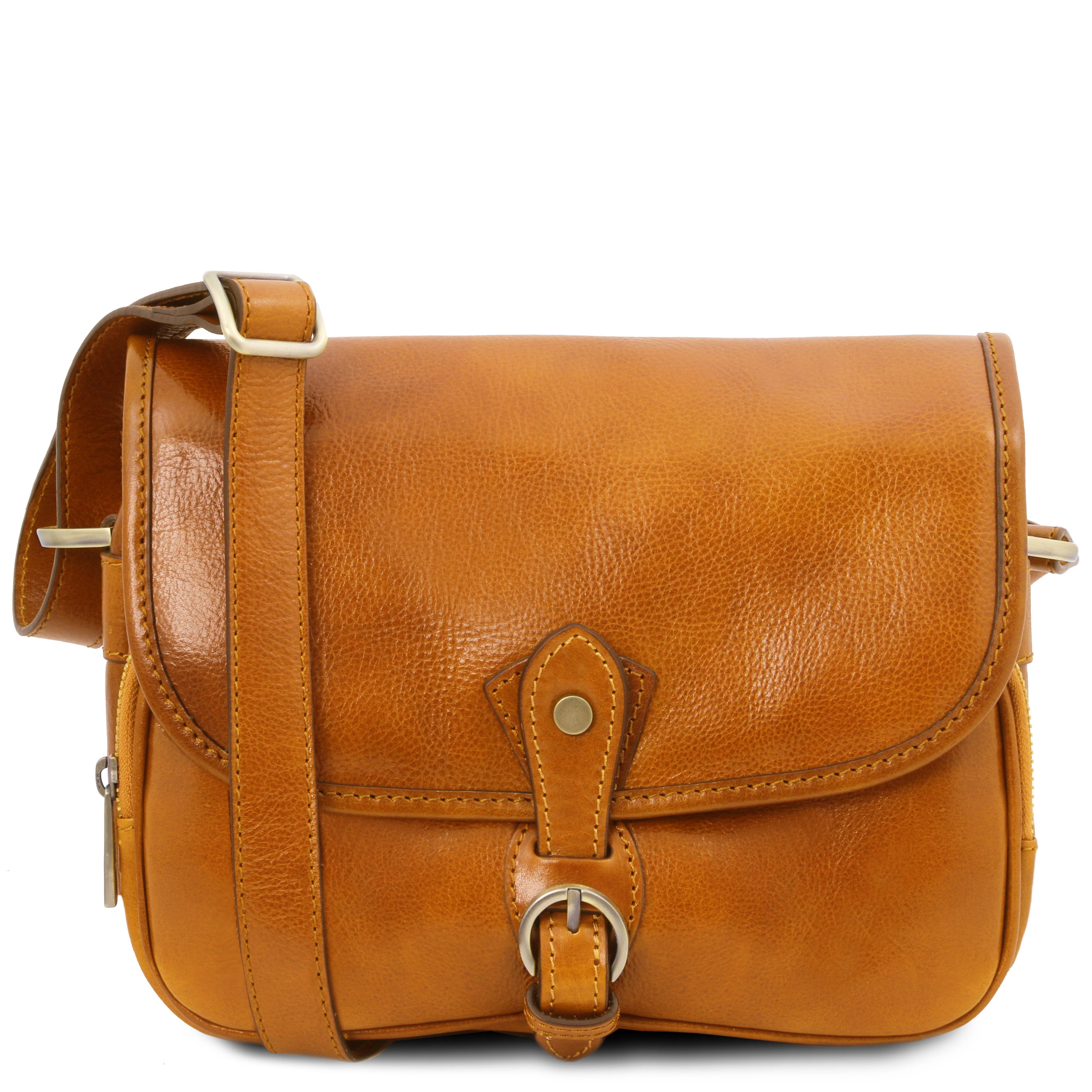 Tuscany Leather schoudertas leer Alessia geel